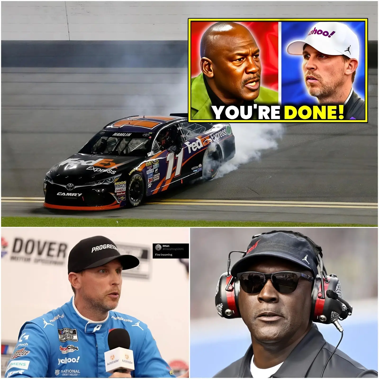Cover Image for 🛑 23XI Racing DROPS the HAMMER on Denny Hamlin After Massive NASCAR Scandal!