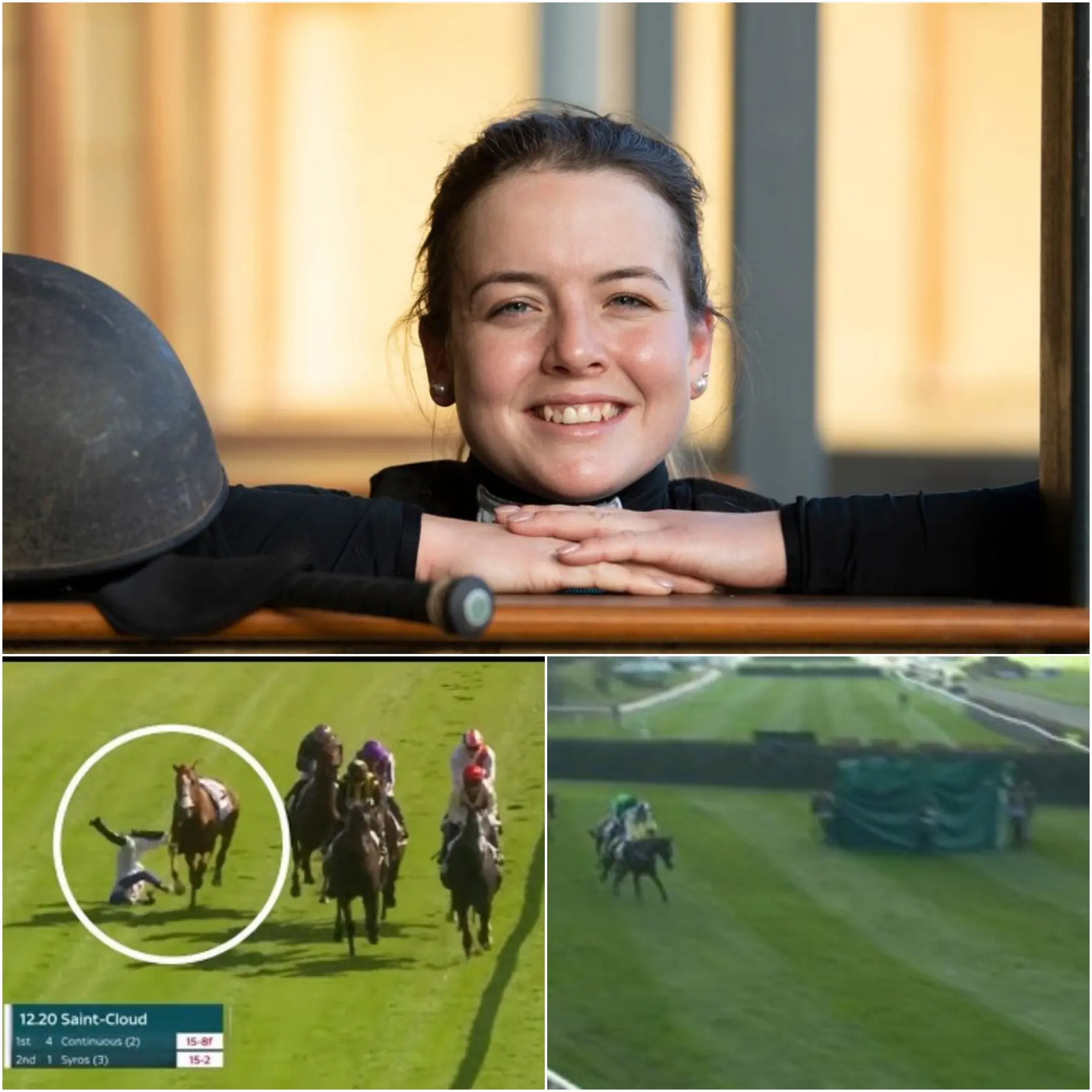 Cover Image for ‘HOPE FOR A MIRACLE FOR HER’ Female jockey Page Fuller suffered a horrific stroke in the middle of a race, interrupting her promising career.
