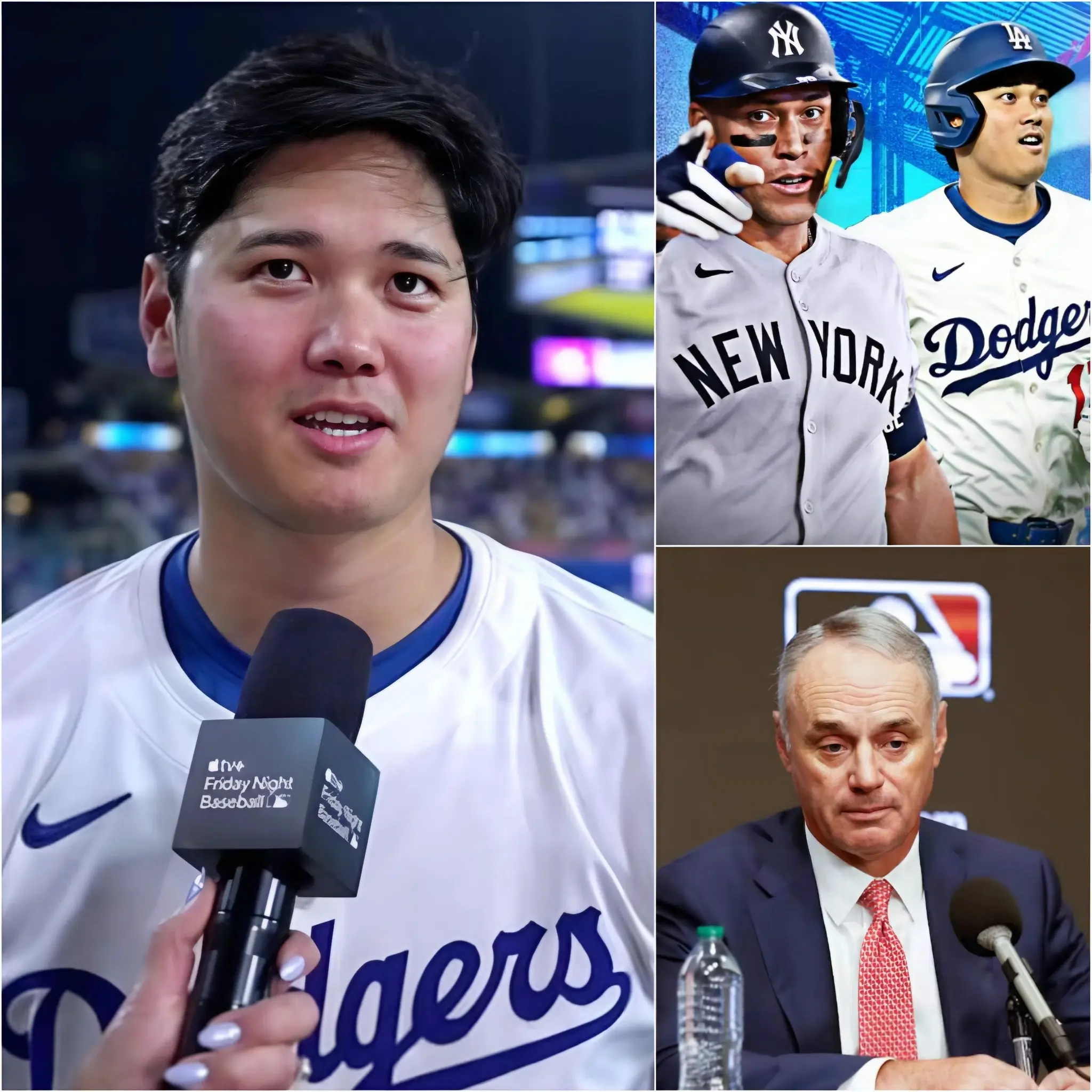 Cover Image for Breaking shockwave across baseball: Shohei Ohtani has dropped a bombshell ultimatum directly at MLB and Commissioner Rob Manfred, warning that he will walk away from the league for good if the perceived favoritism toward Aaron Judge doesn’t stop immediately.
