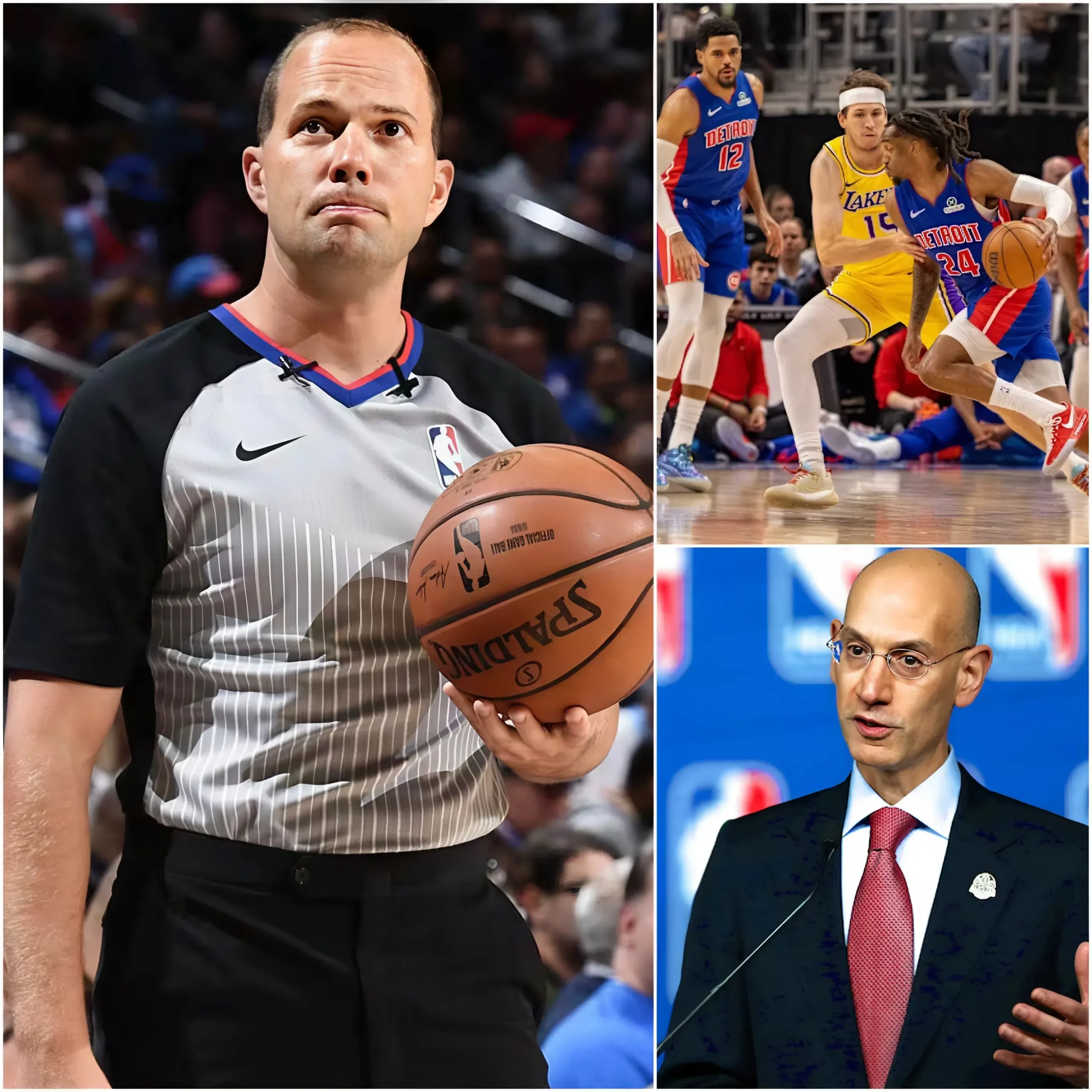 Cover Image for ❌“THIS IS NOT A MISTAKE — THIS IS A SHAME FOR THE NBA!” Referee John Goble has been summoned for questioning in connection with suspicions of match manipulation during the game between the Los Angeles Lakers and the Detroit Pistons, following two decisions deemed unacceptable. The NBA recently released the results of the investigation…