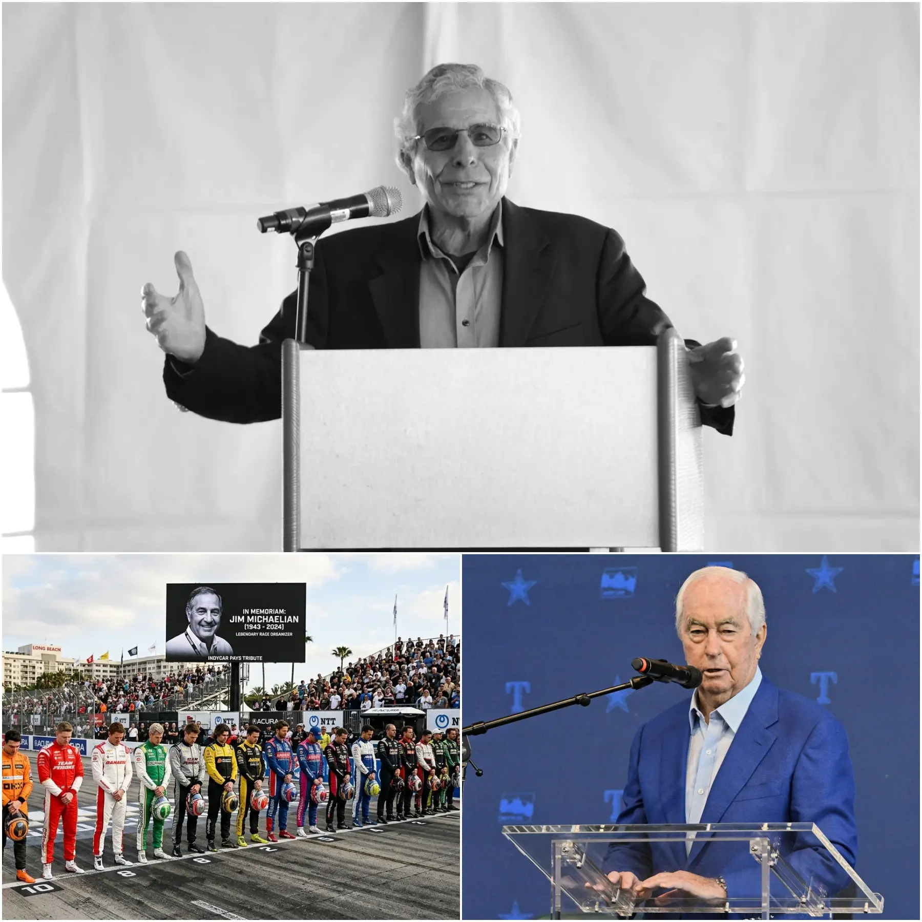 Cover Image for “Shocked by this news,” the IndyCar community mourns the passing of legendary race organizer Jim Michaelian, who died at the age of 83.