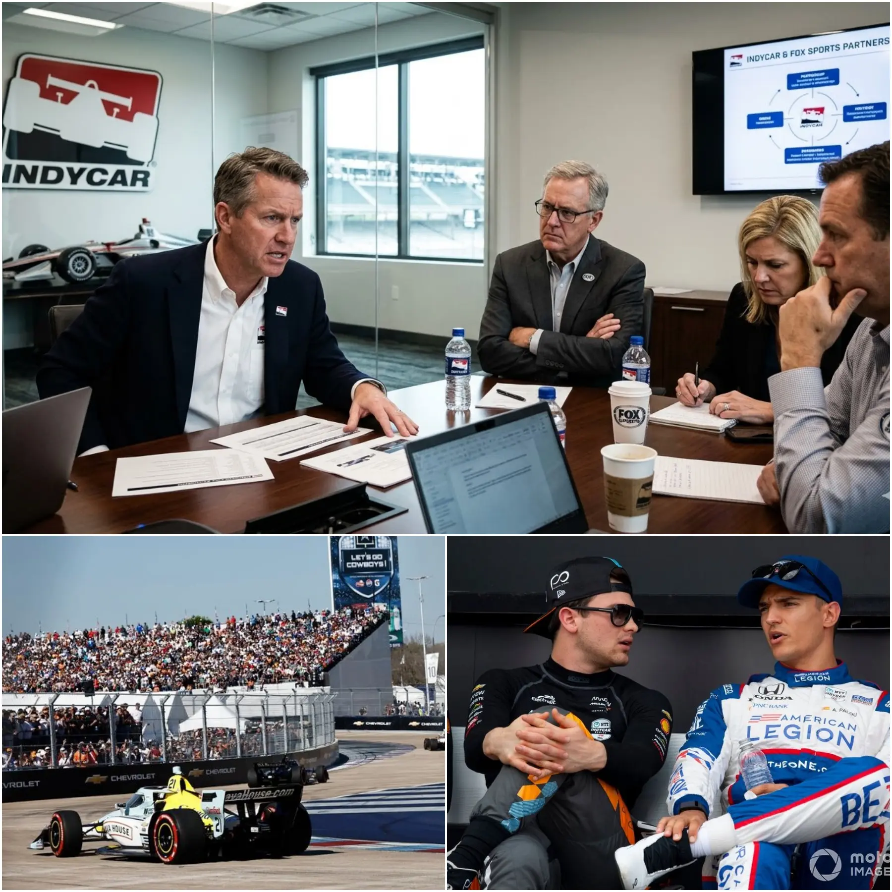 Cover Image for An emergency three-hour meeting between IndyCar and FOX sought to fix the controversial qualifying format that followed the Arlington GP.