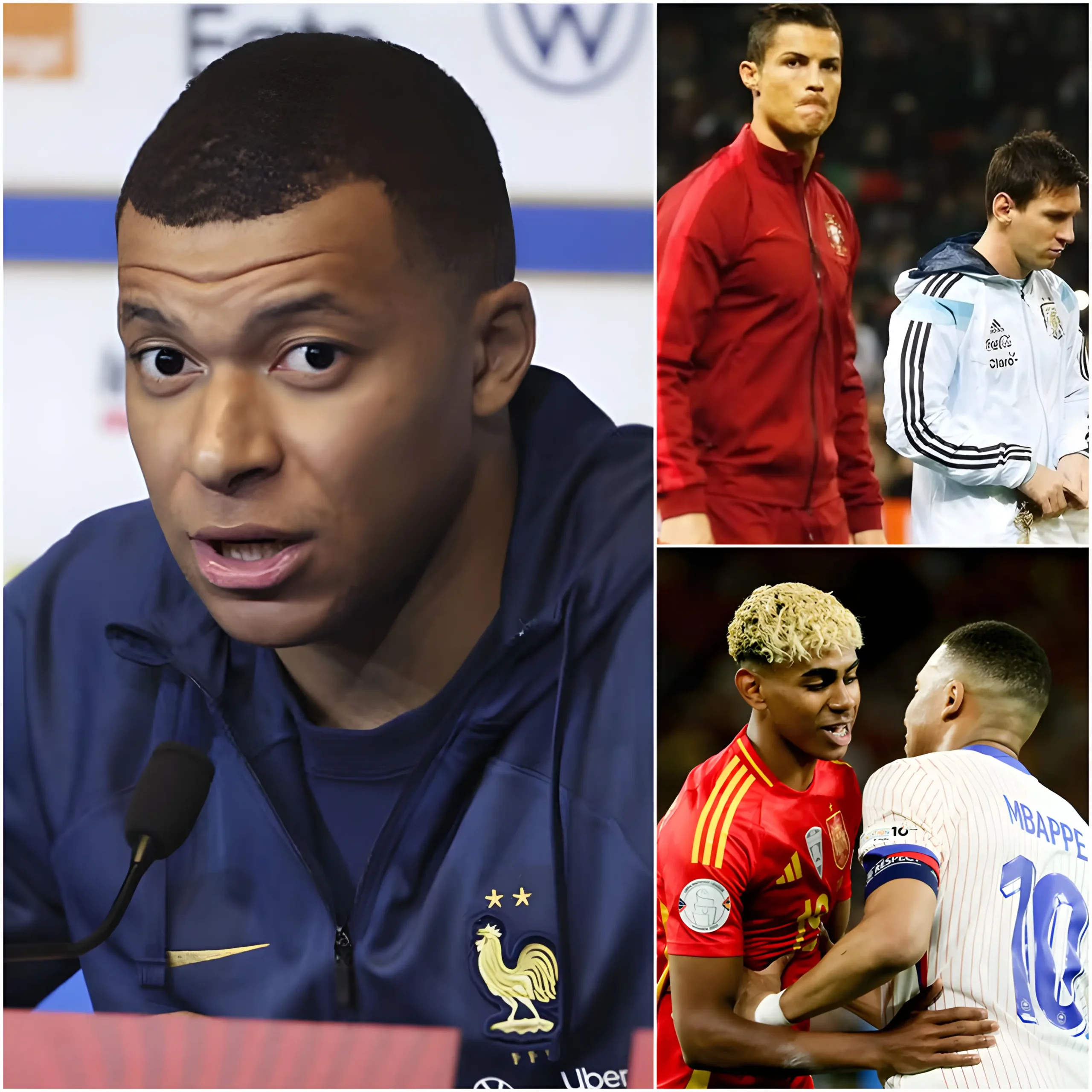 Cover Image for BREAKING NEWS: Kylian Mbappé has revealed his list of the 5 BEST players for the upcoming FIFA World Cup 2026 based on his own perspective. In a surprising twist, both Cristiano Ronaldo and Lionel Messi are absent, while the player ranked number one is an unexpected name no one saw coming… 👇👇