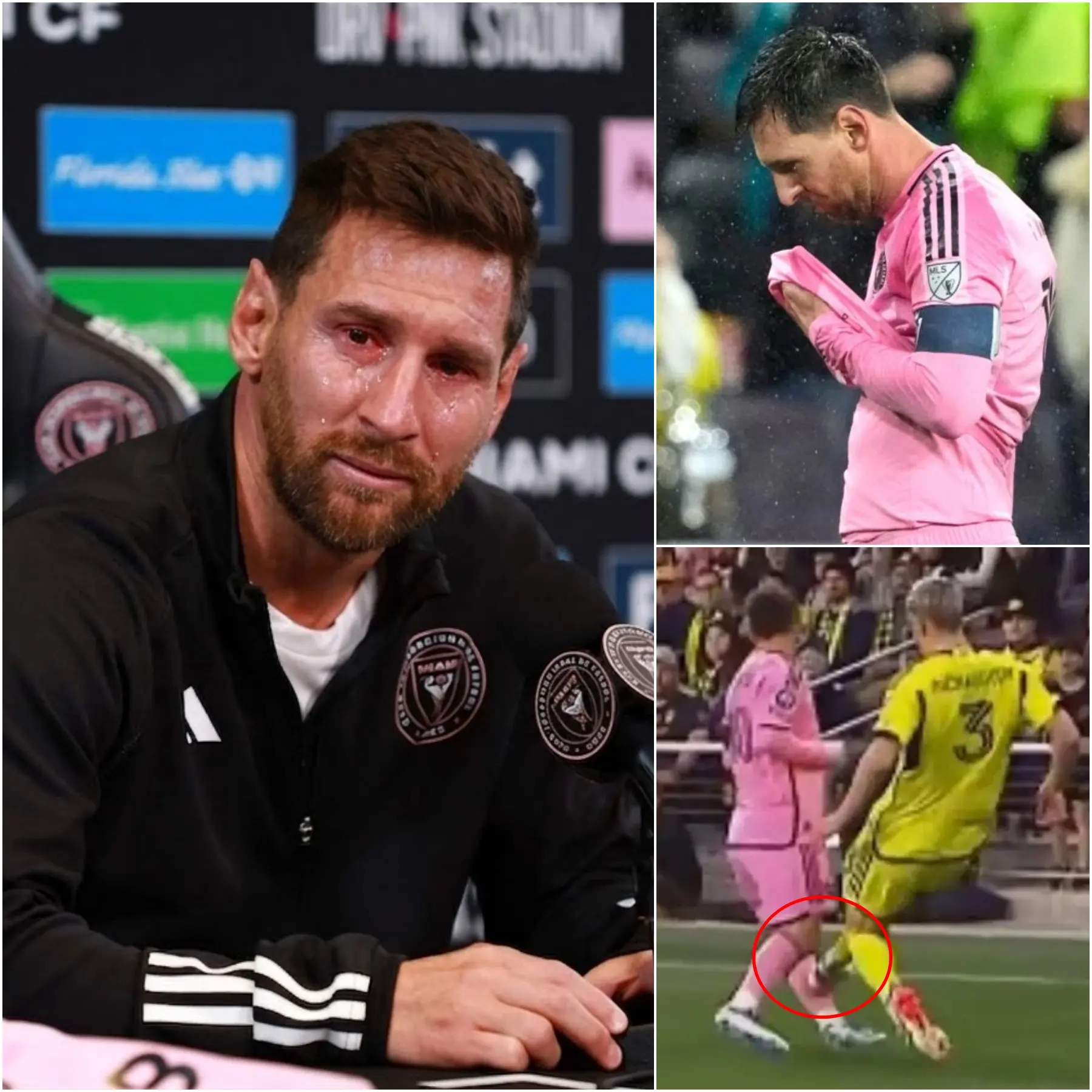 Cover Image for ❤️🩹 A HEARTBREAKING MOMENT: After a dramatic 3-2 victory away at Yankee Stadium, Lionel Messi broke down in tears in an emotional confession: “I don’t want to keep this secret anymore, please forgive me.”