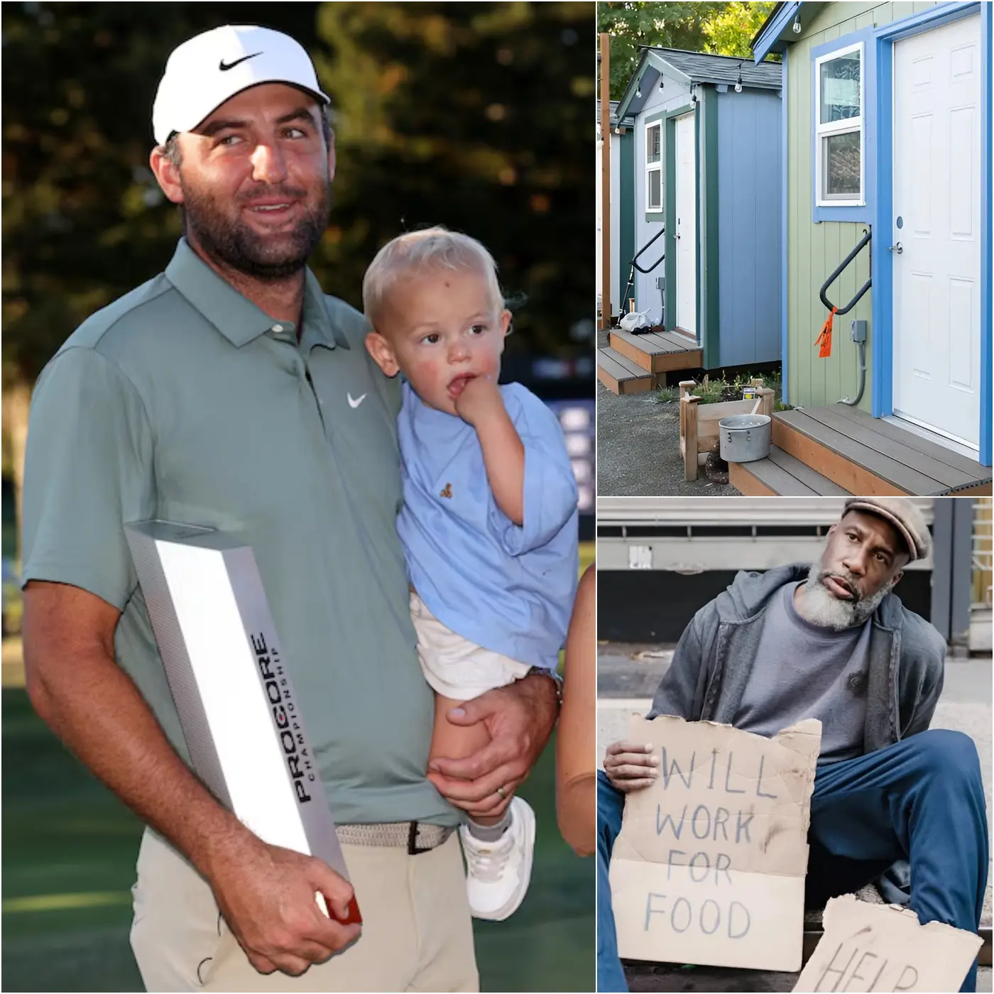 Cover Image for 💖 GOOD NEWS 🔴 Scottie Scheffler has decided to donate his entire $500,000 prize money from the 2026 Arnold Palmer Invitational 🏆 to build small homes for the homeless in Dallas.