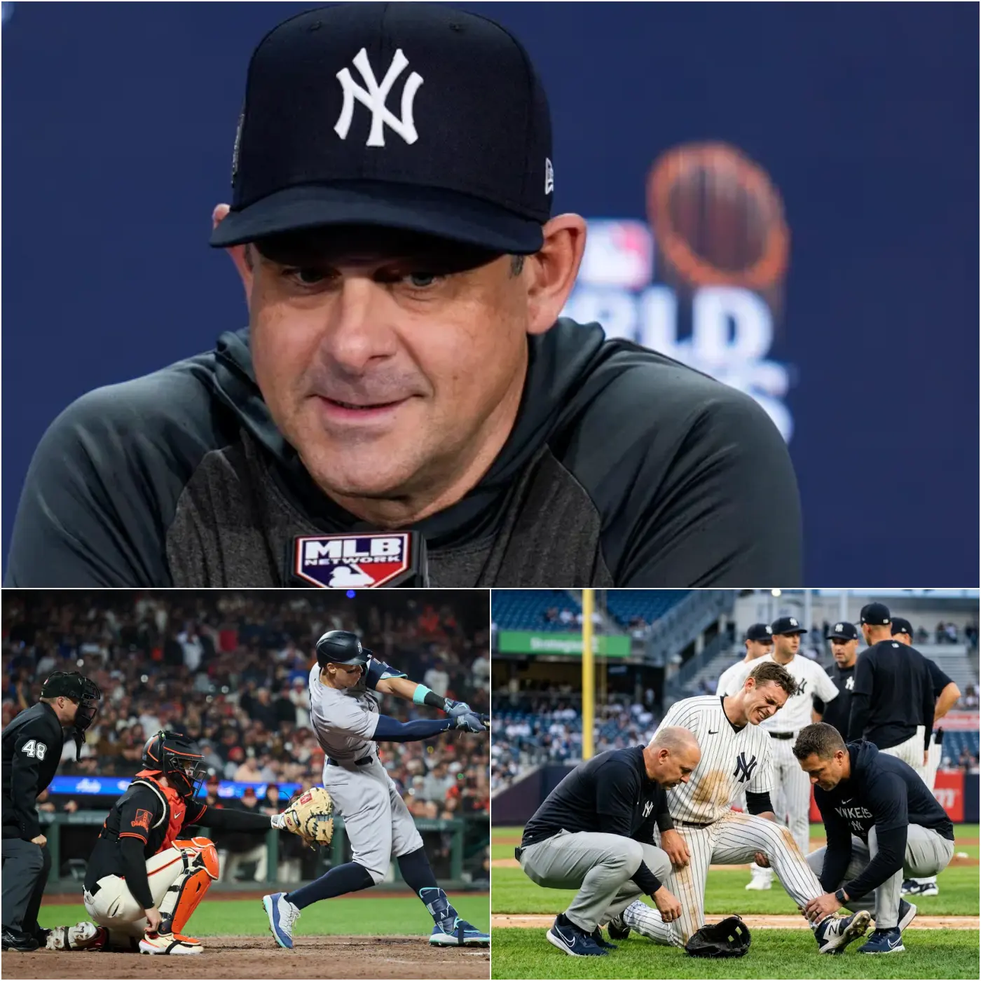 Cover Image for “SHOCKING SCANDAL” At just 24 years old, the bright young talent of MLB, Ben Rice, is lying motionless in a deep coma, struggling for every breath after a horrific collision caused by an opponent’s dirty play during the game against the Giants! The perpetrator has been permanently suspended, and the entire baseball world is outraged by this CRUEL act… Details below.