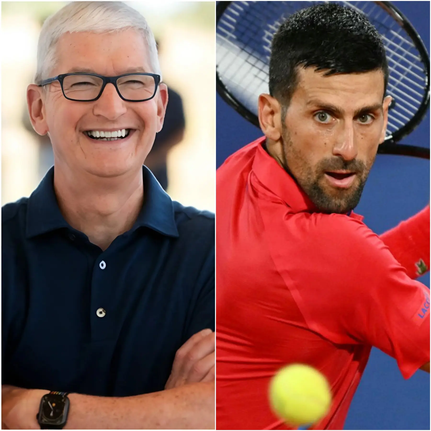 Cover Image for 🚨BREAKING NEWS: Tim Cook, CEO of Apple, an openly gay man and one of the world’s most influential LGBT activists, invited Novak Djokovic to the VIP area right after the match.