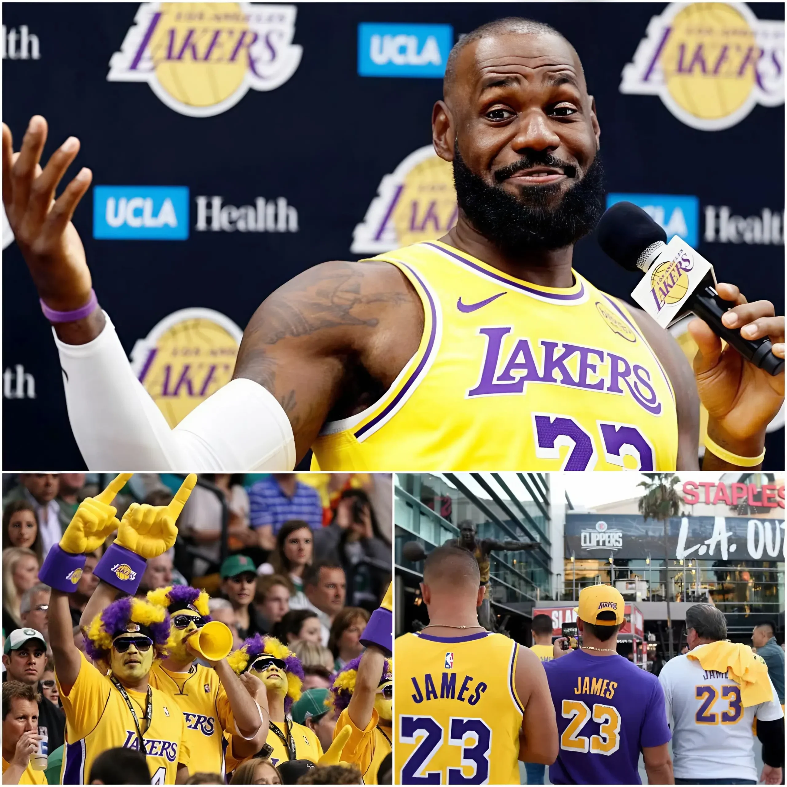 Cover Image for 🏀🏀GOOD NEWS: LeBron James has announced a $5 ticket program at Crypto.com Arena, giving thousands of low-income families the chance to watch the Los Angeles Lakers play live for the first time… Fans are calling it the most generous gesture in the team’s history!
