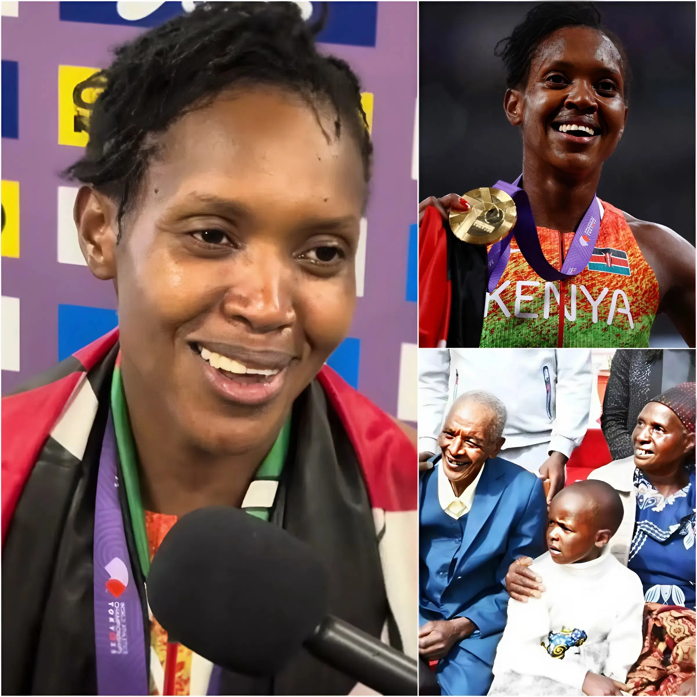 Cover Image for SECRET REVEALED: Since Her Outstanding Performance At The 2025 World Athletics Championships In Tokyo, Faith Kipyegon Has Finally Surprised Everyone By Posting An Emotional Video Containing 21 Key Words From The Day She Received Her Gold Medal, Thanking Her Parents And Fans Who Have Always Stood By And Supported Her To This Day. She Revealed A Surprising Detail At The End Of The Video.