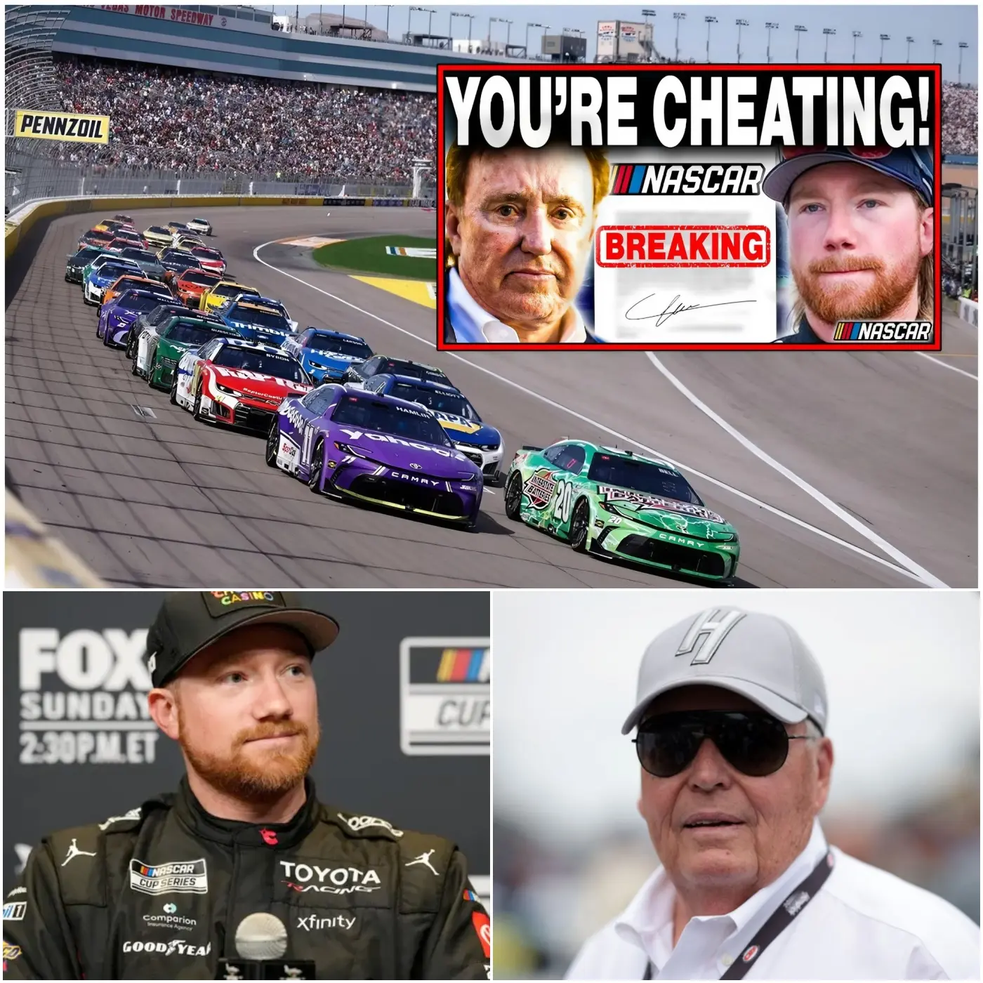 Cover Image for EXPLOSIVE NEWSđHUGE PROBLEMS for Tyler Reddickâs 4th Win after NASCAR Discovers CHEATING SCANDAL!