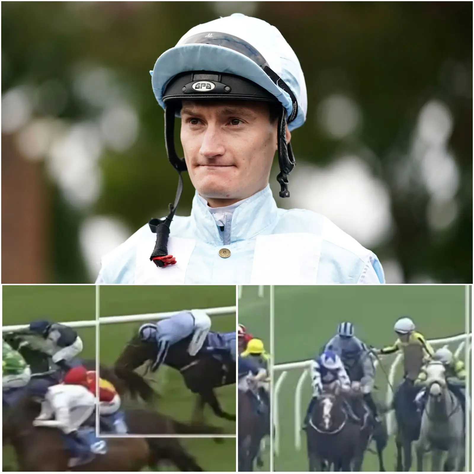 Cover Image for “A MOMENT OF EMOTION BETWEEN LIFE AND DEATH” Jockey Danny Muscutt sacrificed his chances of winning to save his rival Callum Rodriguez with an “extraordinary” sporting act, rescuing his opponent from being trampled, and was praised by the equestrian community for his decisiveness.