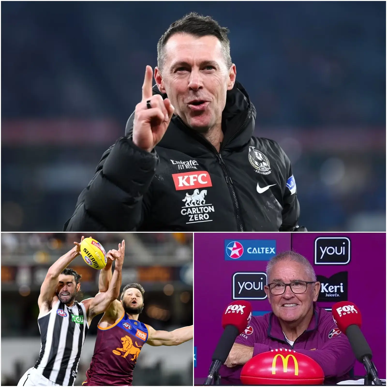 Cover Image for āTHIS TIME, WE WONāT LOSE AGAIN, BECAUSE IāVE FOUND THEIR WEAKNESSā¦ā ā Craig McRae, coach of the Collingwood Magpies, ignited enthusiasm for the rematch against the Brisbane Lions scheduled for April 2nd.