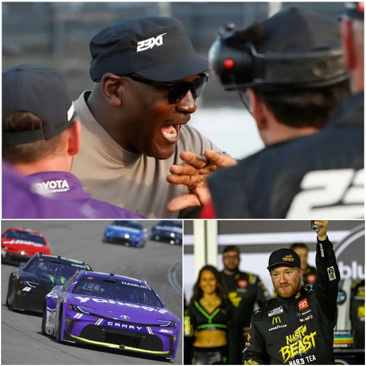 Cover Image for š“ āWe have made a decisionā¦ā ā Michael Jordan finally breaks his silence on Tyler Reddickās future after the shocking cheating allegations at the Goodyear 400.