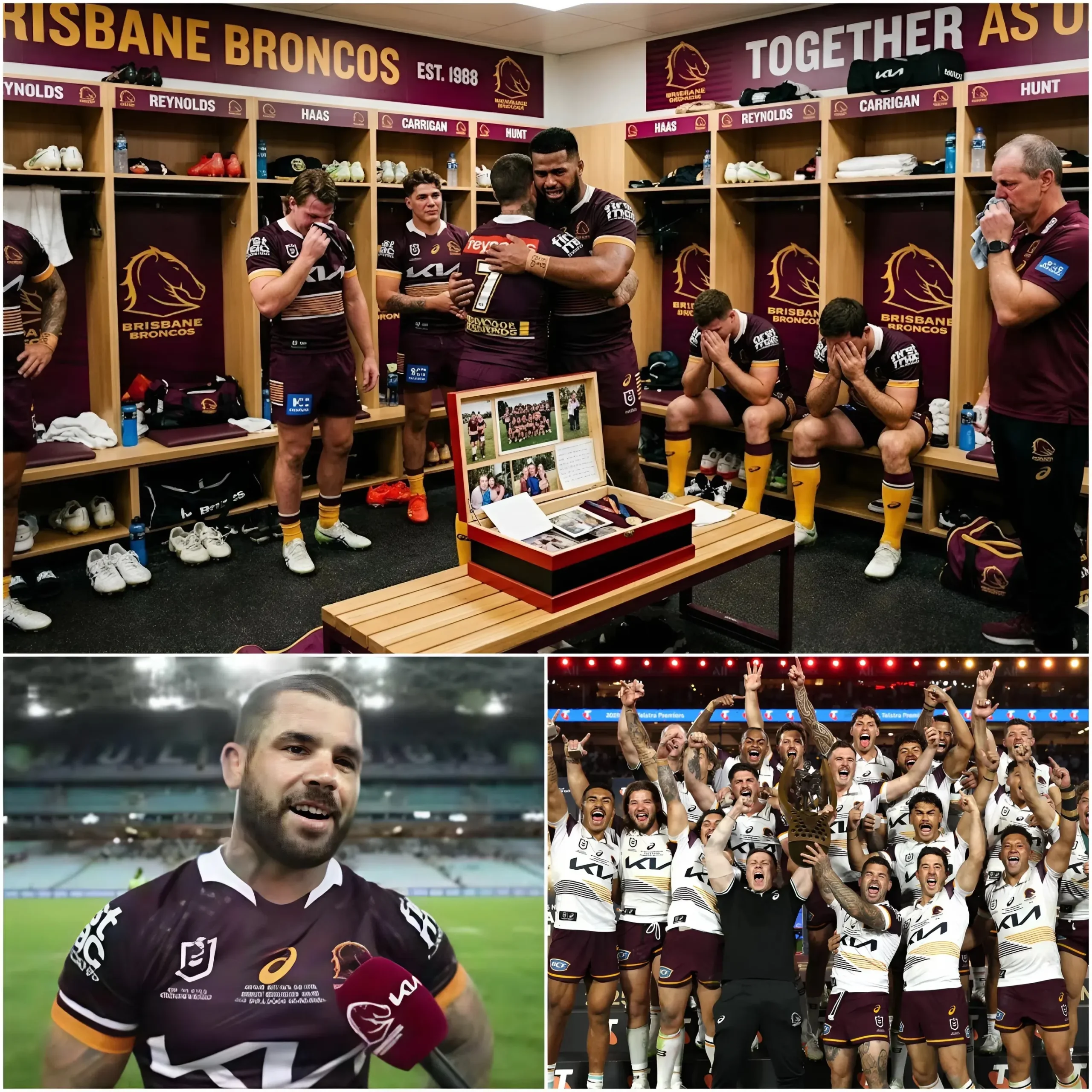 Cover Image for “Boys… it’s been 33 years. 33 years since we last lifted the NRL trophy twice in a row. This season, we’re flying high and have a great chance to do it again. But I don’t just want us to be a strong team. I want us to be a true family.”