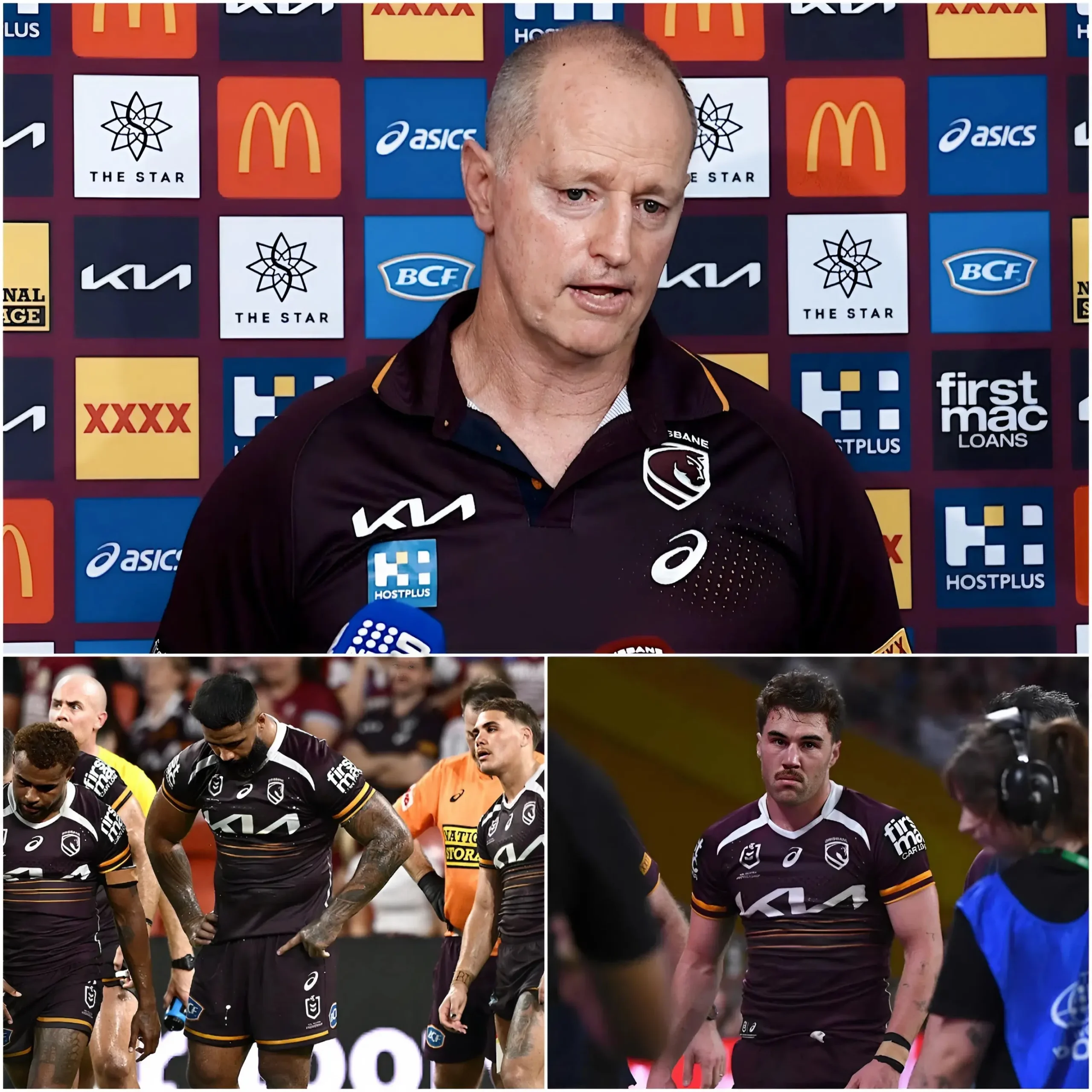 Cover Image for SAD NEWS: Brisbane Broncos have suffered an unexpected injury blow ahead of their match against the Gold Coast Titans. A key player has picked up a very delicate injury that is expected to sideline him for up to three months. Head coach Michael Maguire has personally revealed the player’s identity, leaving fans deeply concerned…