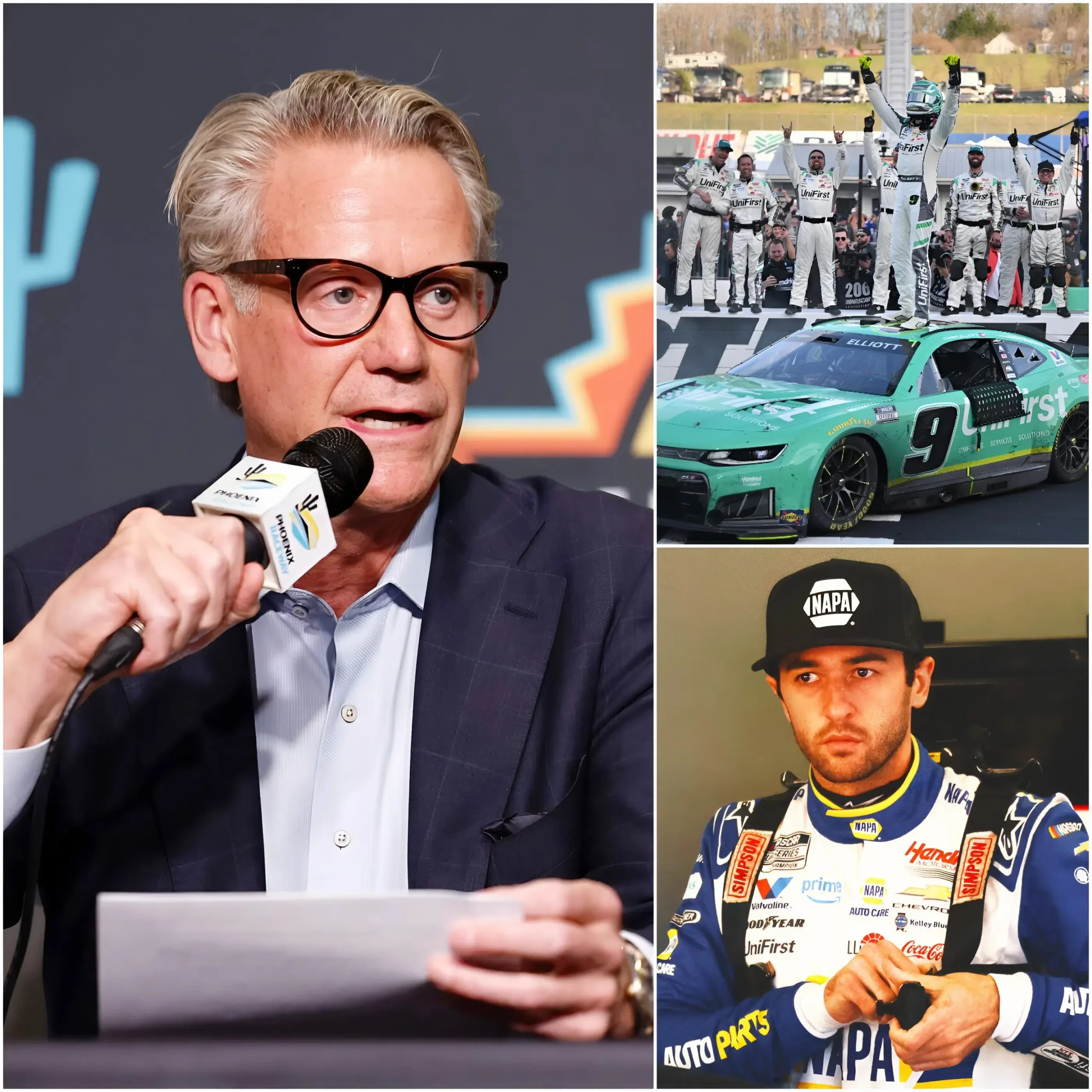 Cover Image for 🚨🔵OFFICIAL ANNOUNCEMENT: After a tense day of investigation, NASCAR has issued a severe penalty for Chase Elliott and the Chevrolet Motorsport team for allegedly exploiting a technical loophole to gain an advantage at the Cook Out 400 race.