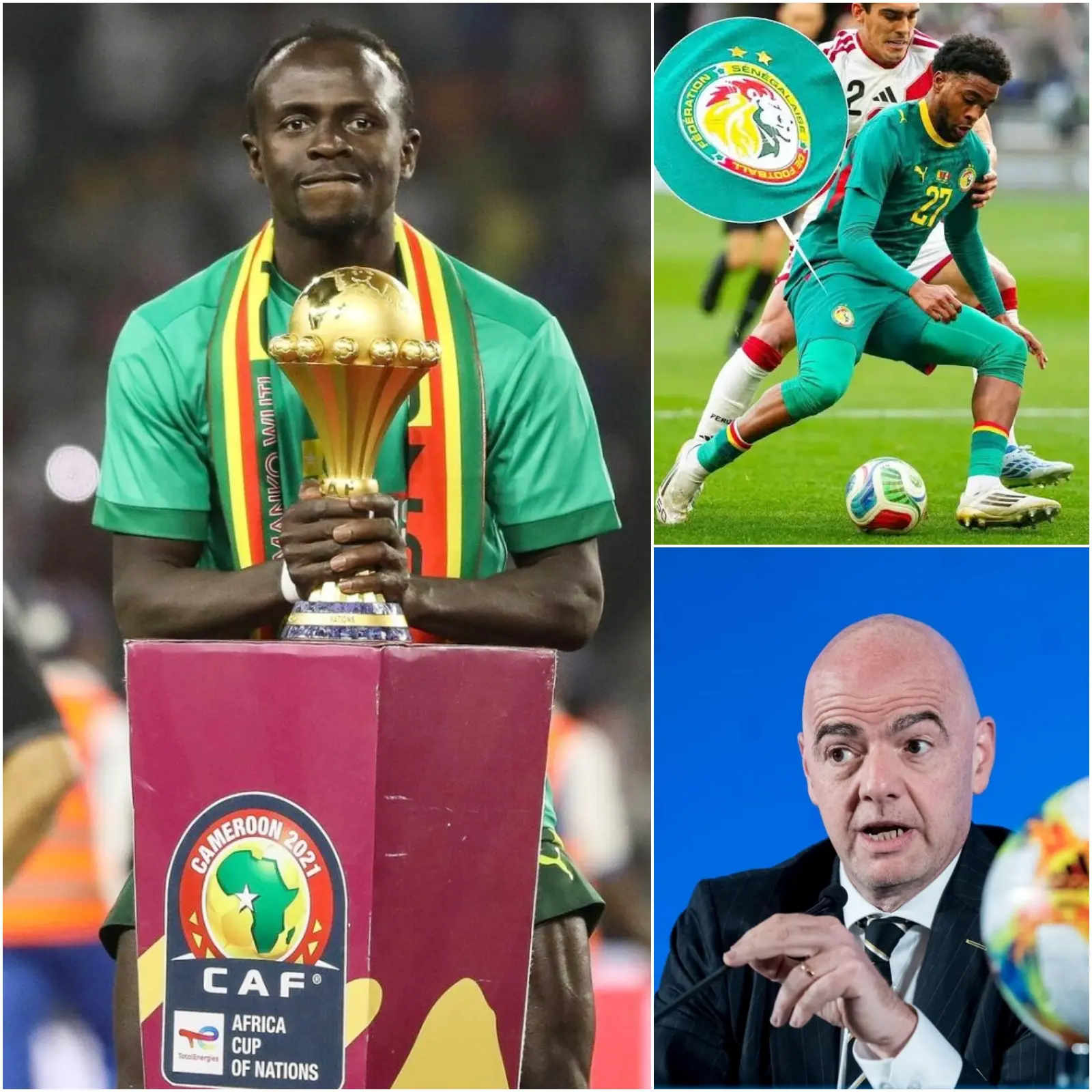 Cover Image for 🔥 BREAKING NEWS: Senegal stubbornly refuses to return the trophy, even taunting the African Football Confederation and FIFA by parading the trophy in Europe at the Stade de France.
