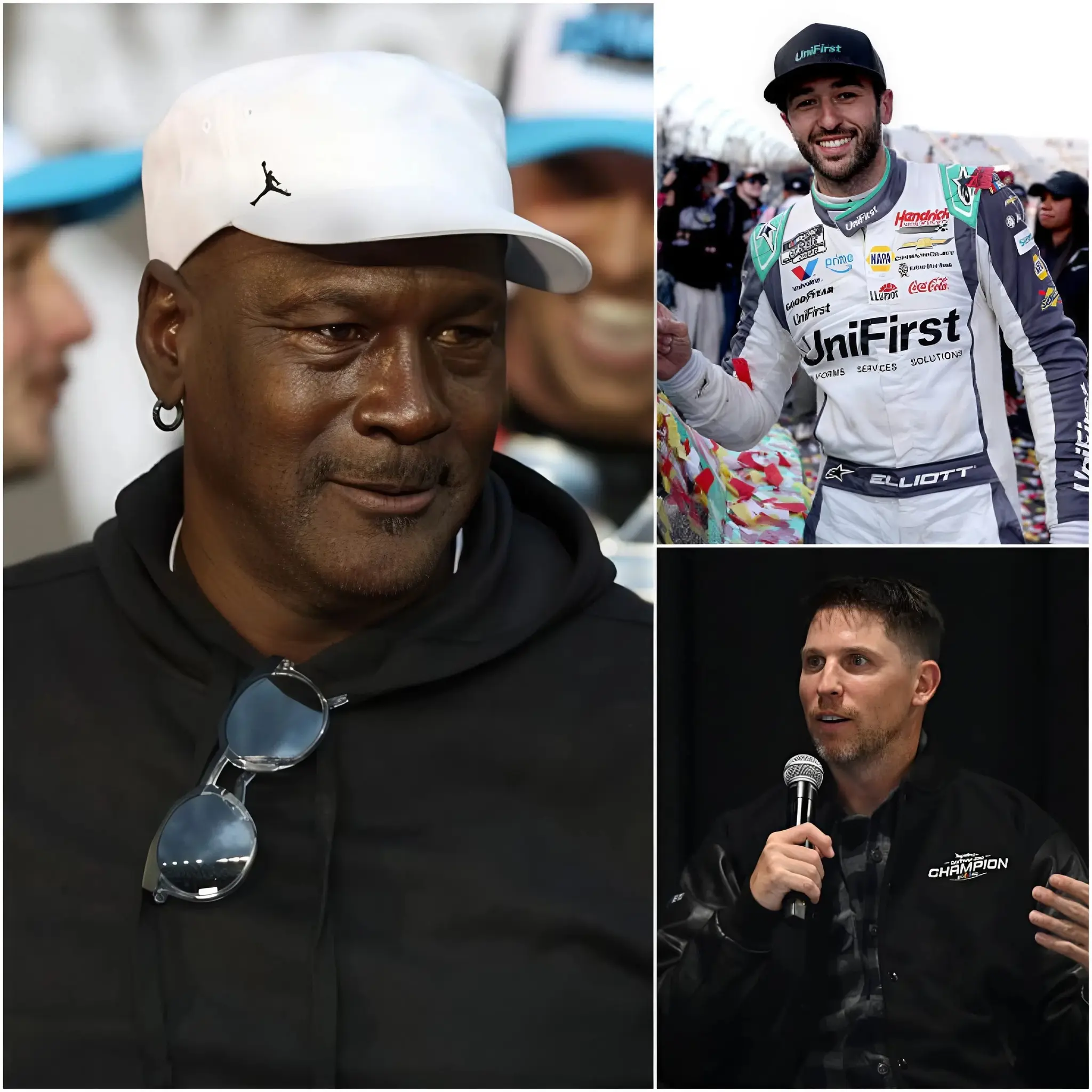 Cover Image for EXPLOSION 🔴 Michael Jordan officially speaks out: “RIDICULOUS, Chase Elliott should leave NASCAR for his cheating!” Following his controversial victory over Denny Hamlin