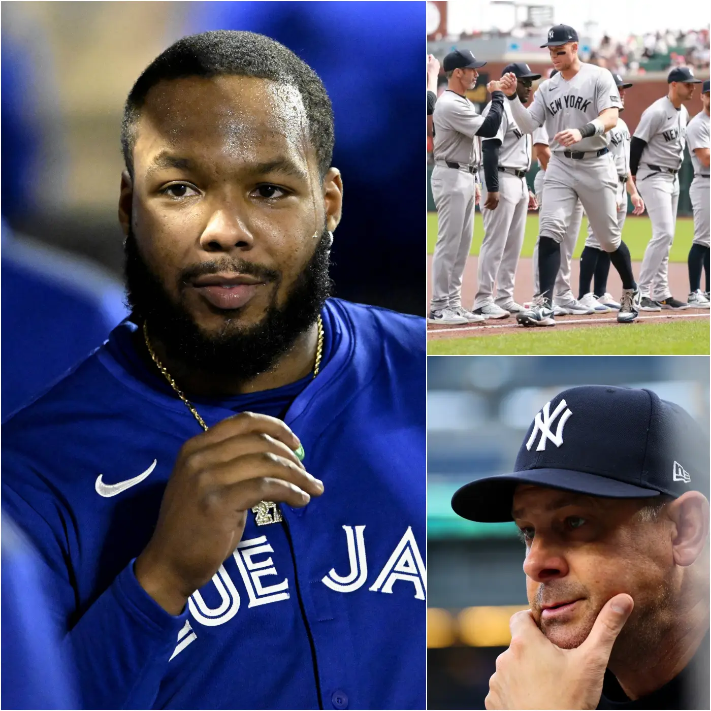 Cover Image for VLADIMIR GUERRERO JR. GOES NUCLEAR ON THE NEW YORK YANKEES!!! “Personally, I don’t like it when a teammate tries to control me on the field. If the New York Yankees are truly serious about signing me this coming summer, then they should do what is necessary by selling him,” Vladimir Guerrero Jr. reveals the ONLY New York Yankees player who must leave before he can join in the summer.