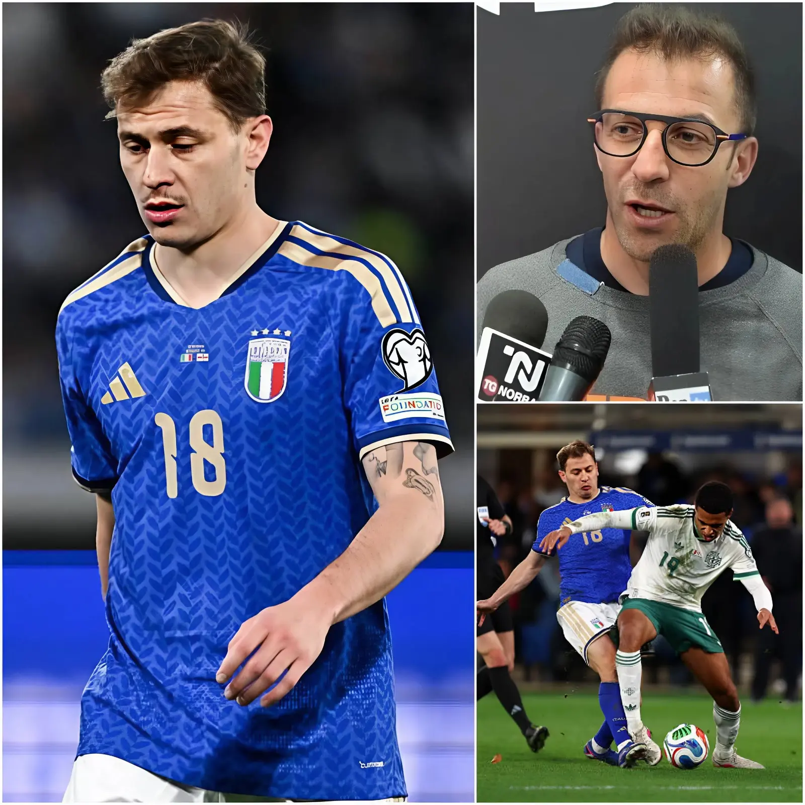 Cover Image for “SHUT UP! DO YOU REALLY THINK YOU HAVE THE RIGHT TO TALK TO ME LIKE THAT, SAYING USELESS THINGS?” Silence fell in the Sky Sport Italia studio when Nicolò Barella took to the stage, extinguishing all criticism.