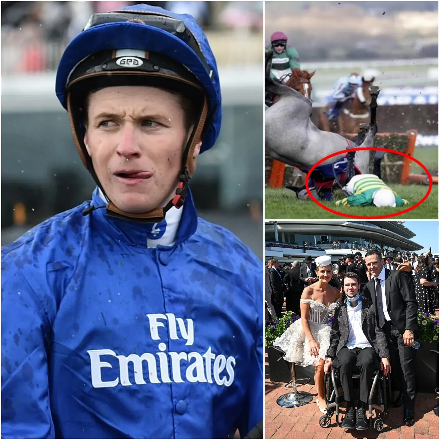 Cover Image for “Beautiful moment” Melbourne Cup star James McDonald makes incredible promise to young apprentice jockey who is wheelchair-bound and has no feeling below the chest after a horrific fall during a race at Warrnambool in September that left fans in tears over the unfortunate incident