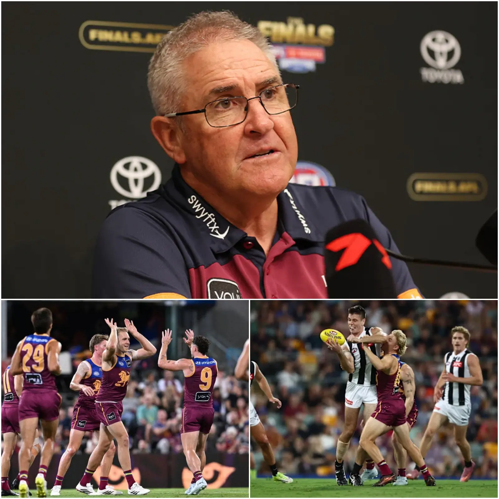 Cover Image for “WE WON, BUT I’M STILL NOT SATISFIED WITH HIS PERFORMANCE…” — Coach Chris Fagan publicly criticized a player on the Brisbane Lions after the game against Collingwood. He acknowledged the team’s 119-65 victory, but insisted one player underperformed. The name mentioned after the game was truly surprising…