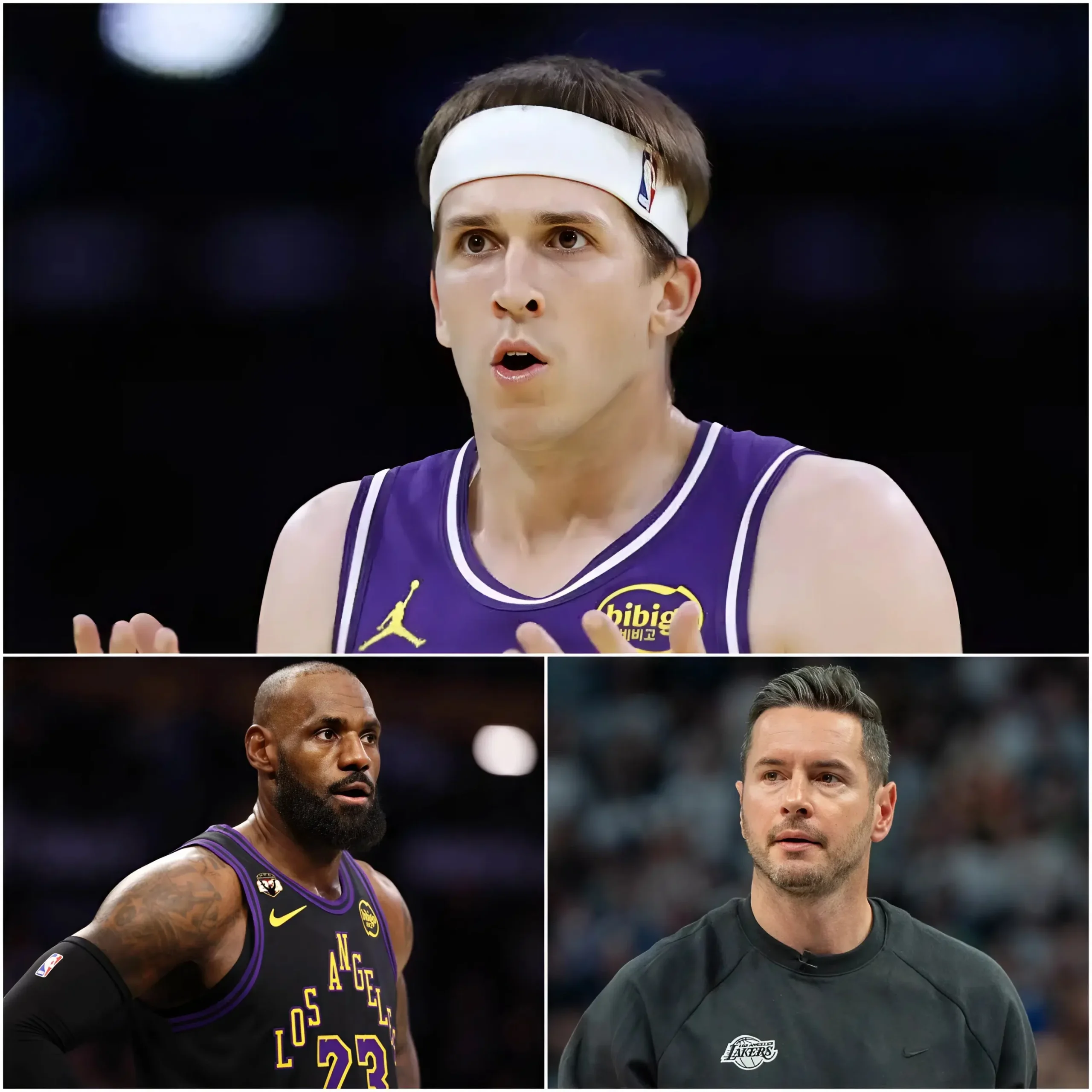Cover Image for 🛑🏀 LAST-MINUTE SHOCK: Austin Reaves sent shockwaves through the Los Angeles Lakers by directly criticizing LeBron James over their disastrous 139-96 loss to the Oklahoma City Thunder and reportedly urged head coach JJ Redick to bench him