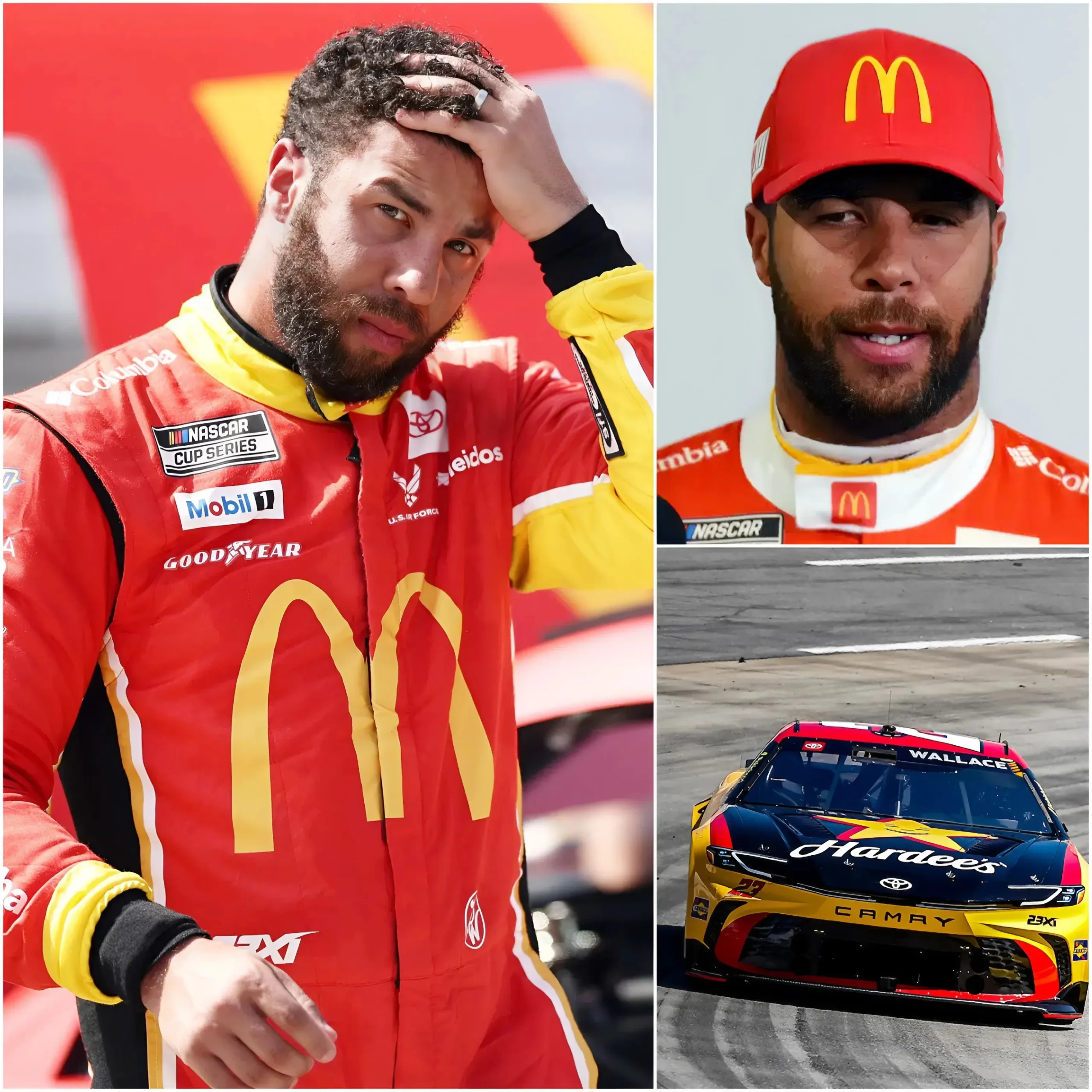 Cover Image for 🚨💥 “I WANT TO PUSH EVERY LIMIT, BUT THEY ONLY FAVOR THE BIG STARS — FORCING WASHED-UP DRIVERS LIKE ME TO SUFFER UNFAIRLY!” — Bubba Wallace broke down in tears as he revealed the dark, never-before-known secrets behind the Cook Out 400
