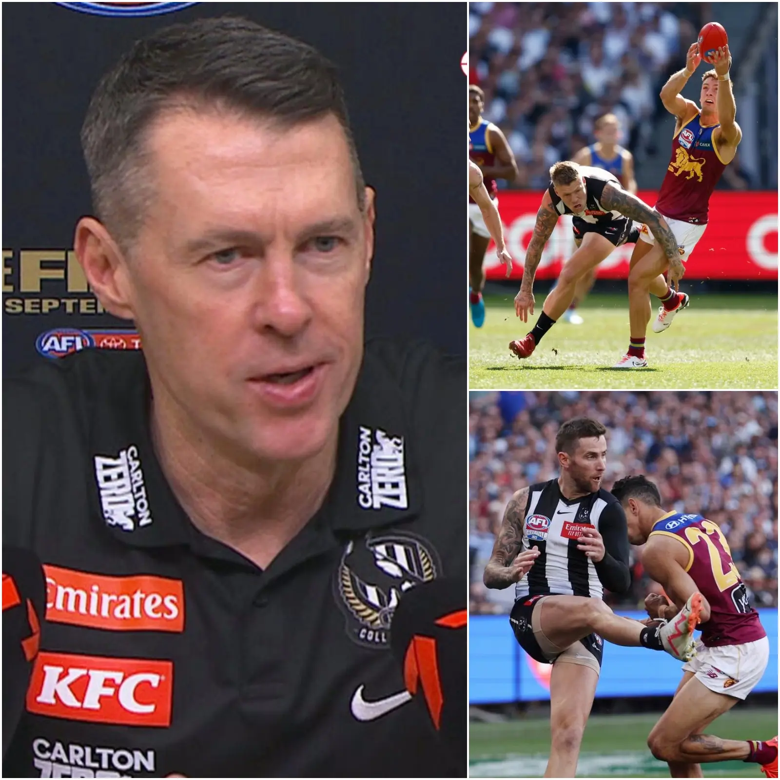 Cover Image for “USELESS” — Head coach Craig McRae angrily pointed out the THREE WORST PLAYERS on the team after today’s 119-65 loss to the Brisbane Lions.