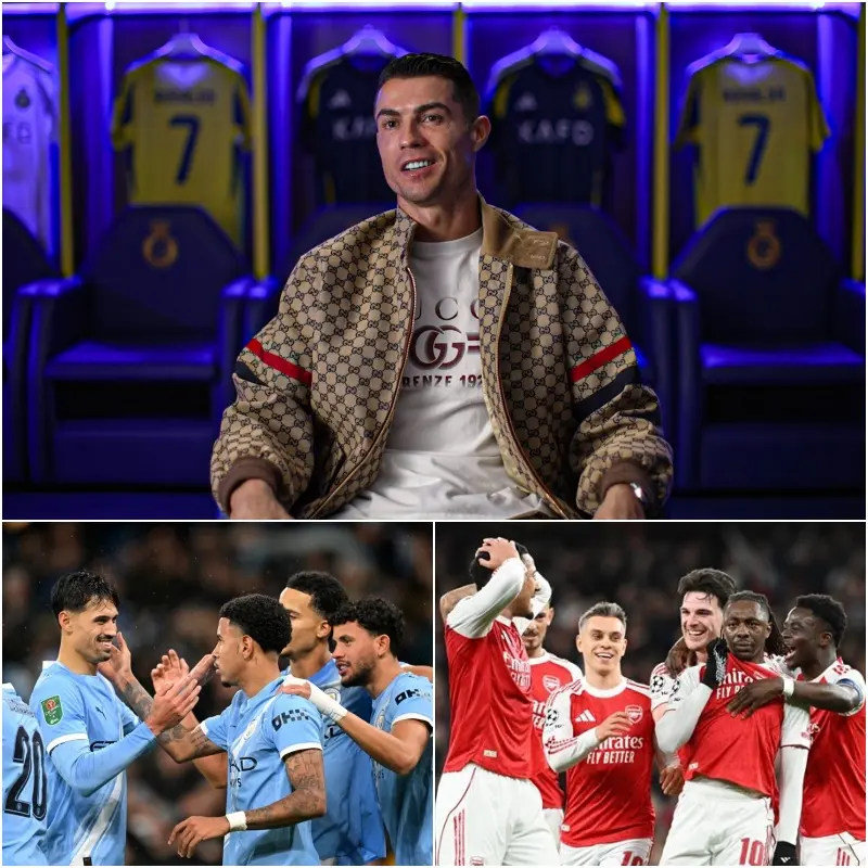 Cover Image for BREAKING NEWS:‼️ Is going to be a huge contest for them but I’m pretty sure they will win this league,mark my words”, Christiano Ronaldo finally reveals who’s going to win the premier League title this season between Arsenal and Man city