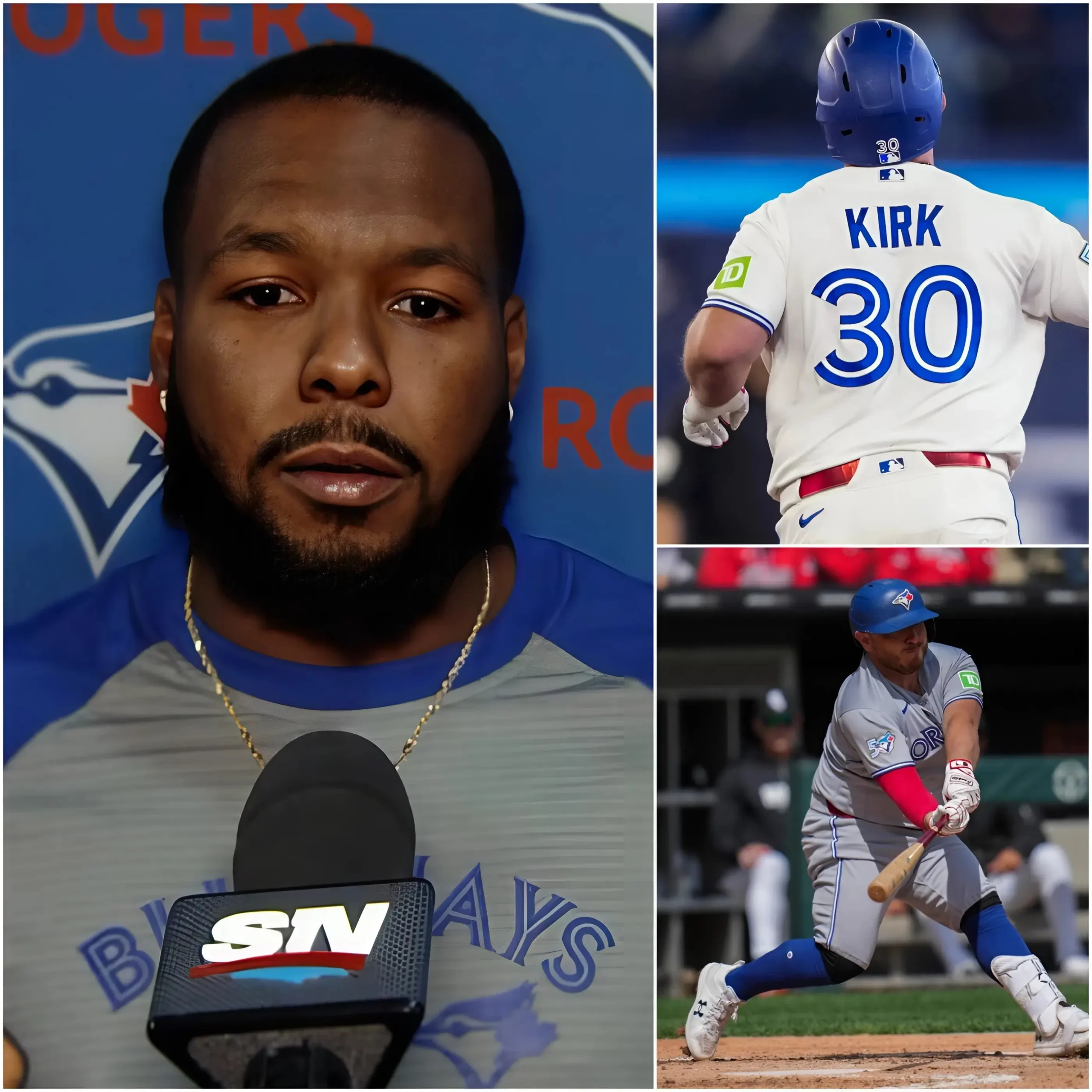Cover Image for 🛑BREAKING NEWS: Vladimir Guerrero Jr. has expressed his sadness after key player Alejandro Kirk suffered a serious injury.