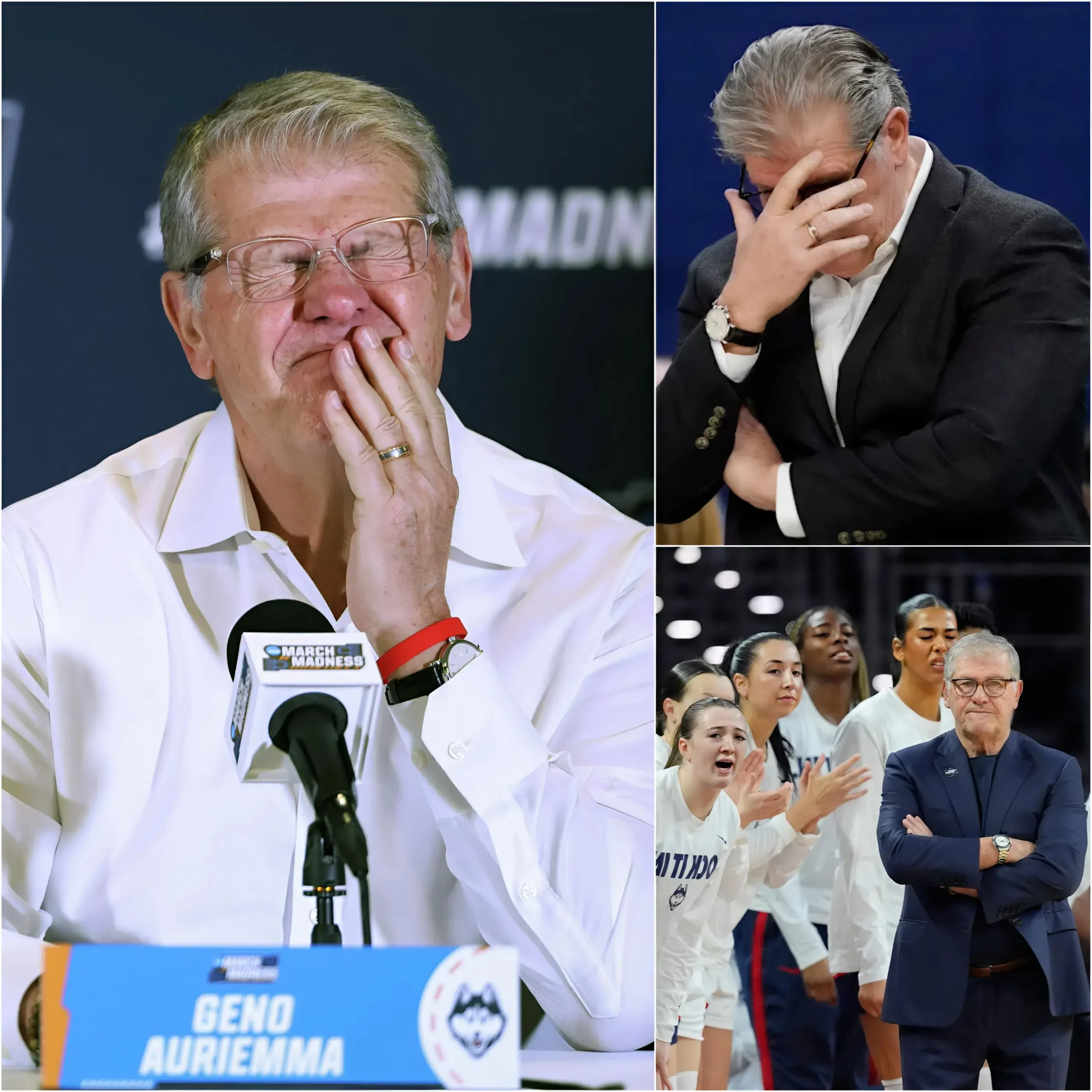 Cover Image for 💔 TEARS IN BASKETBALL: Geno Auriemma, the head coach of the UConn Huskies women’s basketball team, was moved to tears during a heartfelt confession