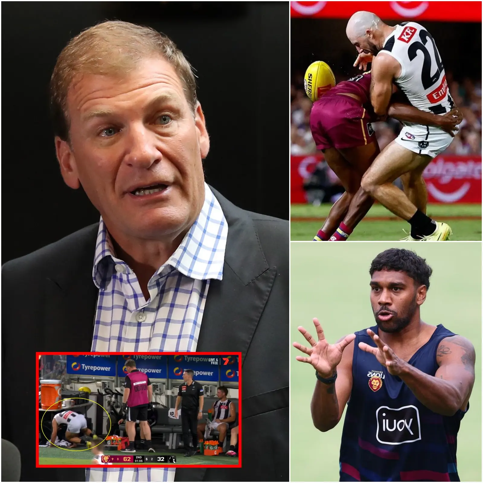 Cover Image for OFFICIAL AFL NEWS: AFL courts unexpectedly hand down the harshest penalty in history for the collision involving Steele Sidebottom, the star player of the Brisbane Lions.