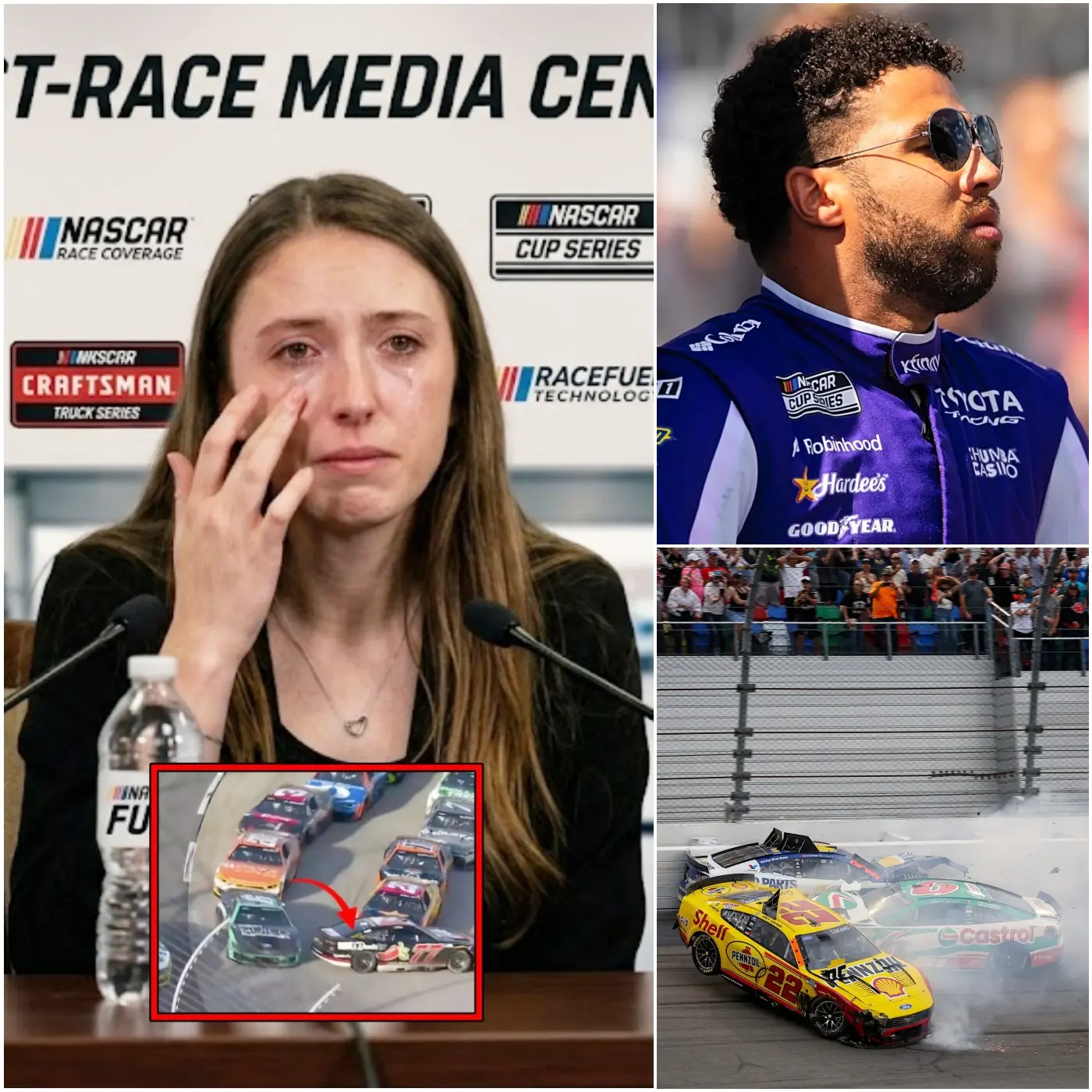 Cover Image for 💔 “I BEG YOU… FORGIVE MY HUSBAND…” — 5 MINUTES AGO: Amanda Wallace speaks out for the first time after the shocking scandal surrounding Bubba Wallace, and her emotional words left the entire sports world in stunned silence.