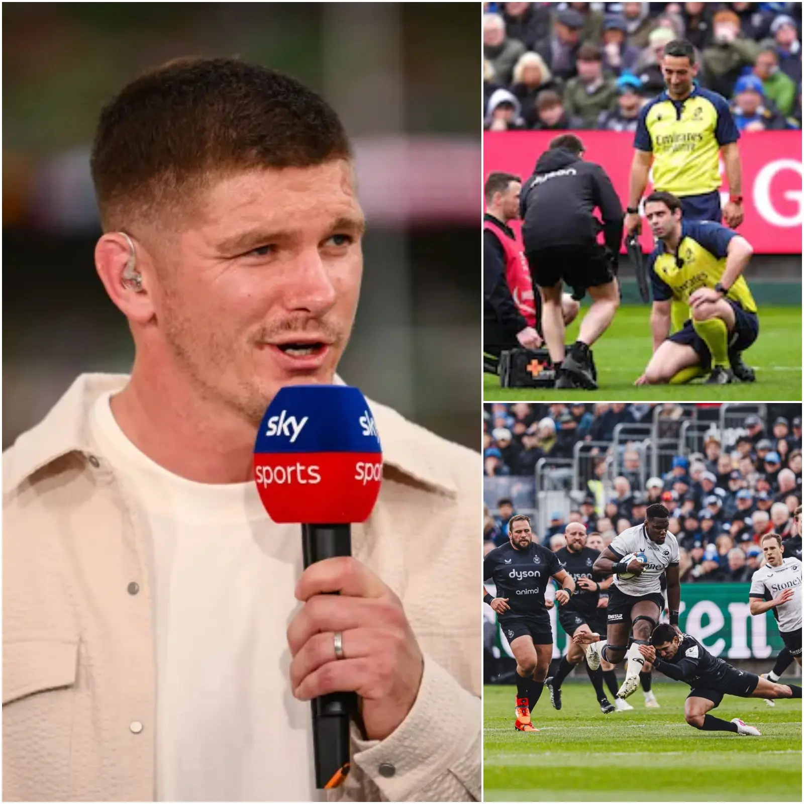 Cover Image for RSL legend Owen Farrell was furious on live television, strongly criticizing the refereeing team for ruining the match with blatant decisions that altered the outcome of Saracensā 31-22 loss to Bath Rugby.