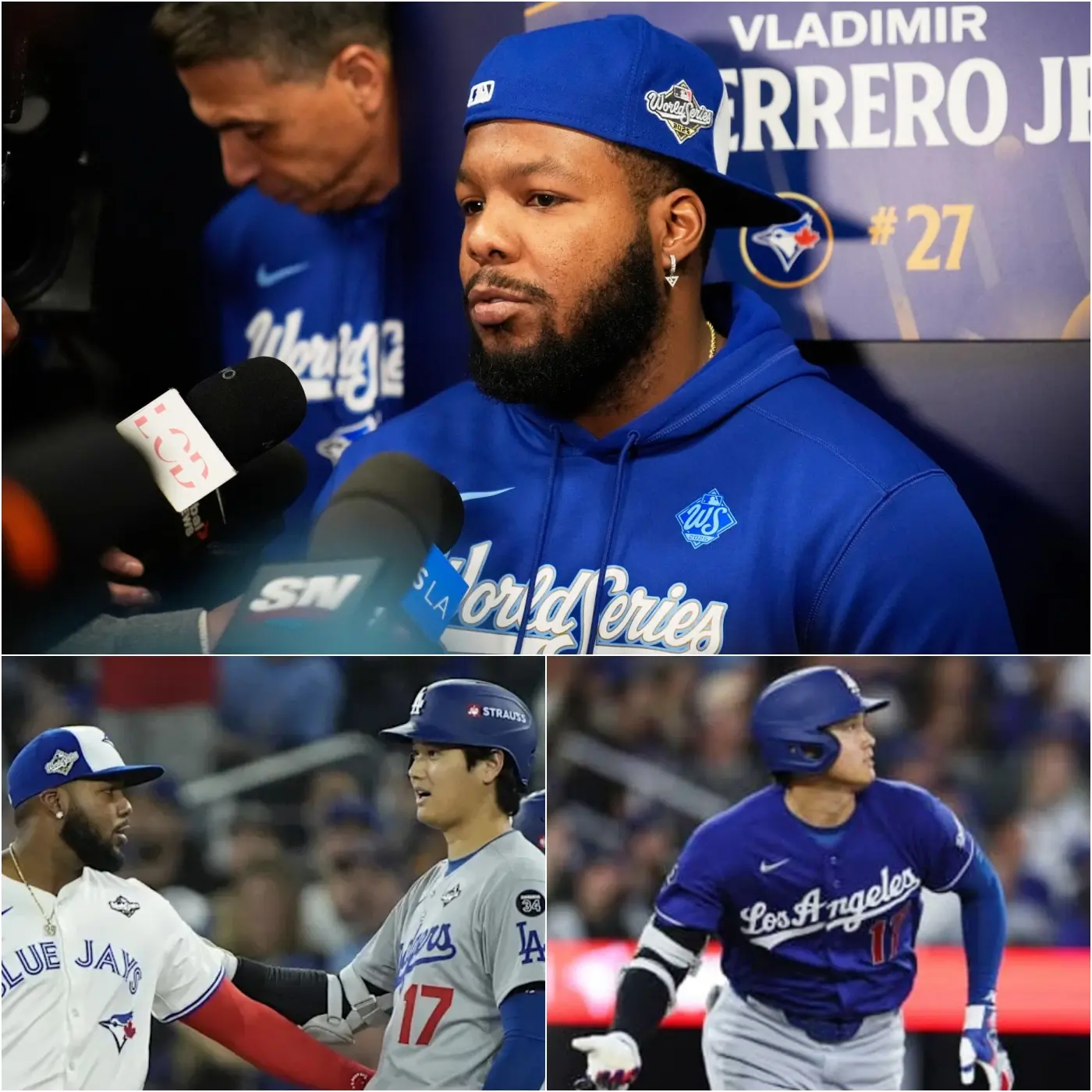 Cover Image for 5 MINUTES AGO šØ Vladimir Guerrero Jr. lost his temper in a live interview following the Toronto Blue Jaysā bitter loss to the Los Angeles Rams, accusing Shohei Ohtani of d0ping
