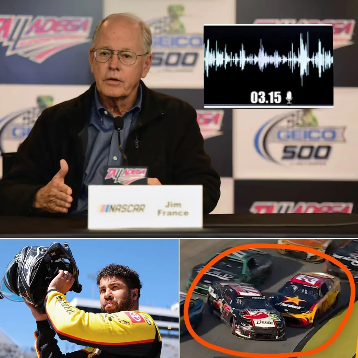 Cover Image for Jim France Rocked The Racing World With His Scathing Statement About Bubba Wallaceās Future Following His Controversial Retaliation Against Carson Hocevar.