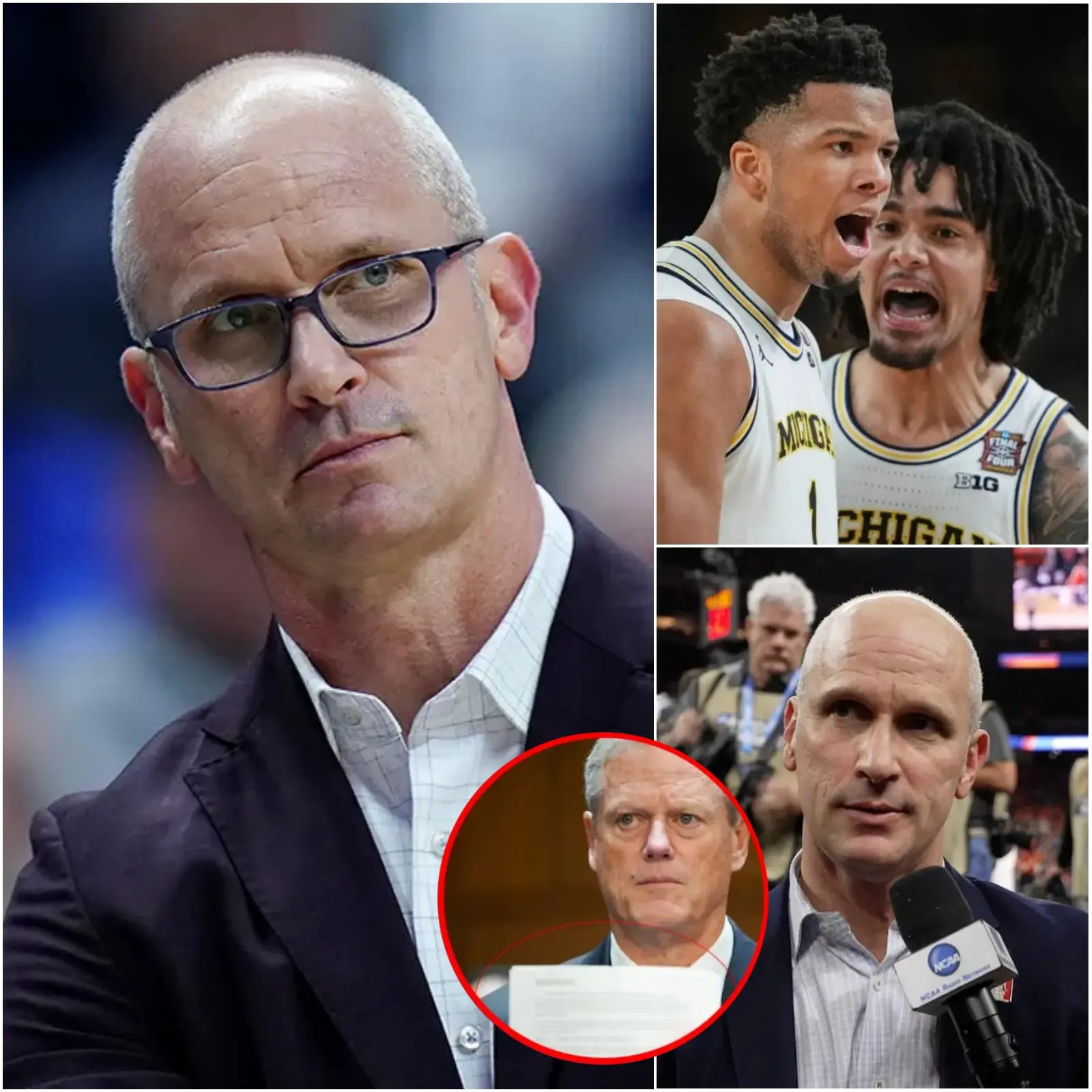 Cover Image for šØ āI HAVE EVIDENCE, MICHIGAN CHEATED BLATANTLY!ā Following the humiliating 63-69 loss to the Michigan Wolverines at Lucas Oil Stadium, UConn Huskies head coach Dan Hurley was furious, singled out Aday Mara and accusing the Michigan star of doping to gain an unfair advantage, while calling for an immediate NCAA investigation.