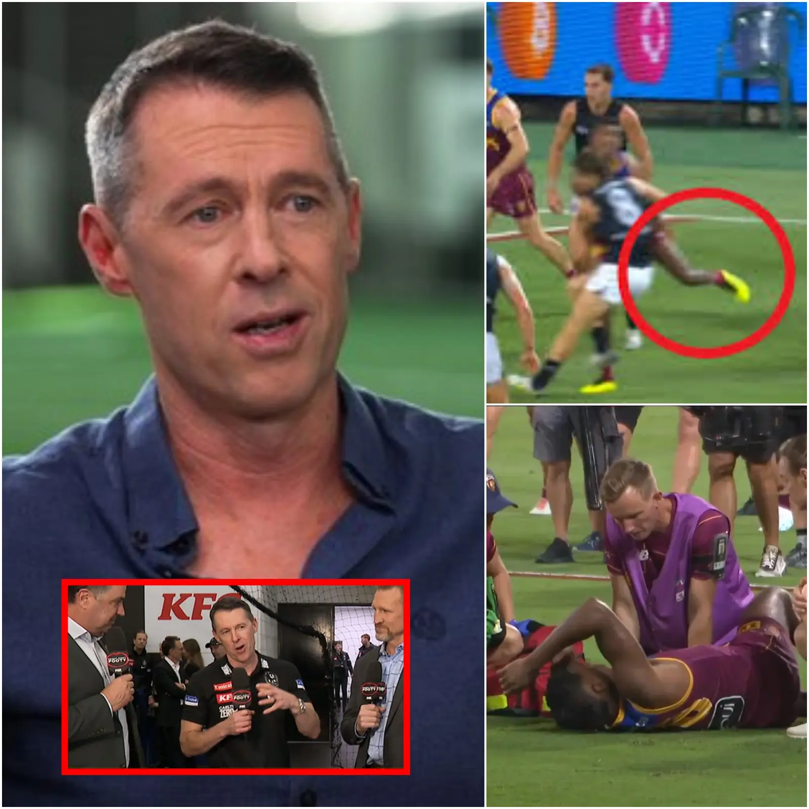 Cover Image for SEVERE PENALTY ISSUED: Head coach Craig McRae strongly condemned the unsportsmanlike conduct of Brisbane Lions’ Keidean Coleman, the “thug,” for his horrific foul on Steele Sidebottom that left the Collingwood star stunned and forced to leave the field for post-match examination.