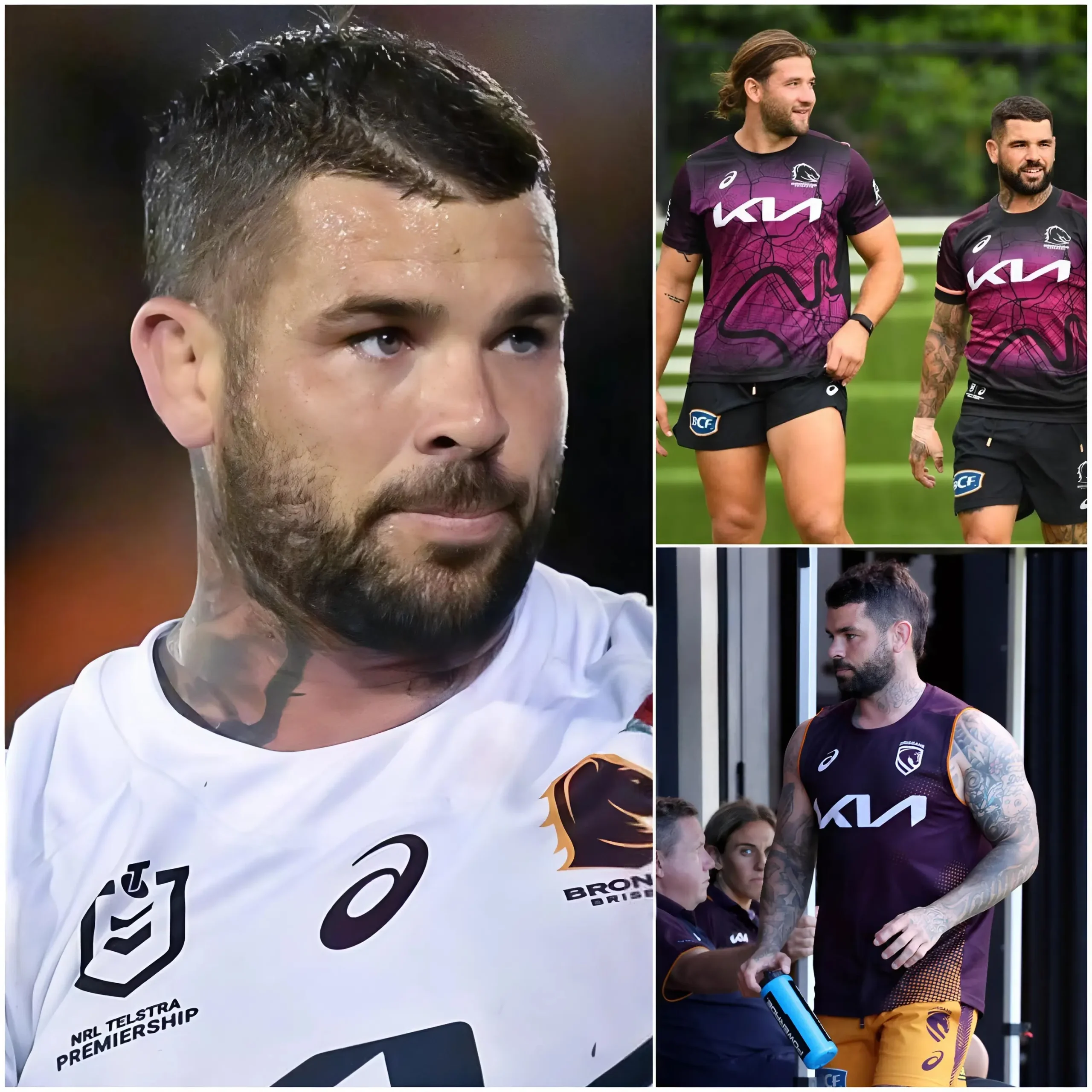 Cover Image for GOOD NEWS: Captain Adam Reynolds has revealed that he may be available to play in the upcoming match against the Cowboys. Although he was absent from today’s training session, a very positive image shared by the Brisbane Broncos captain has sparked great excitement among fans…