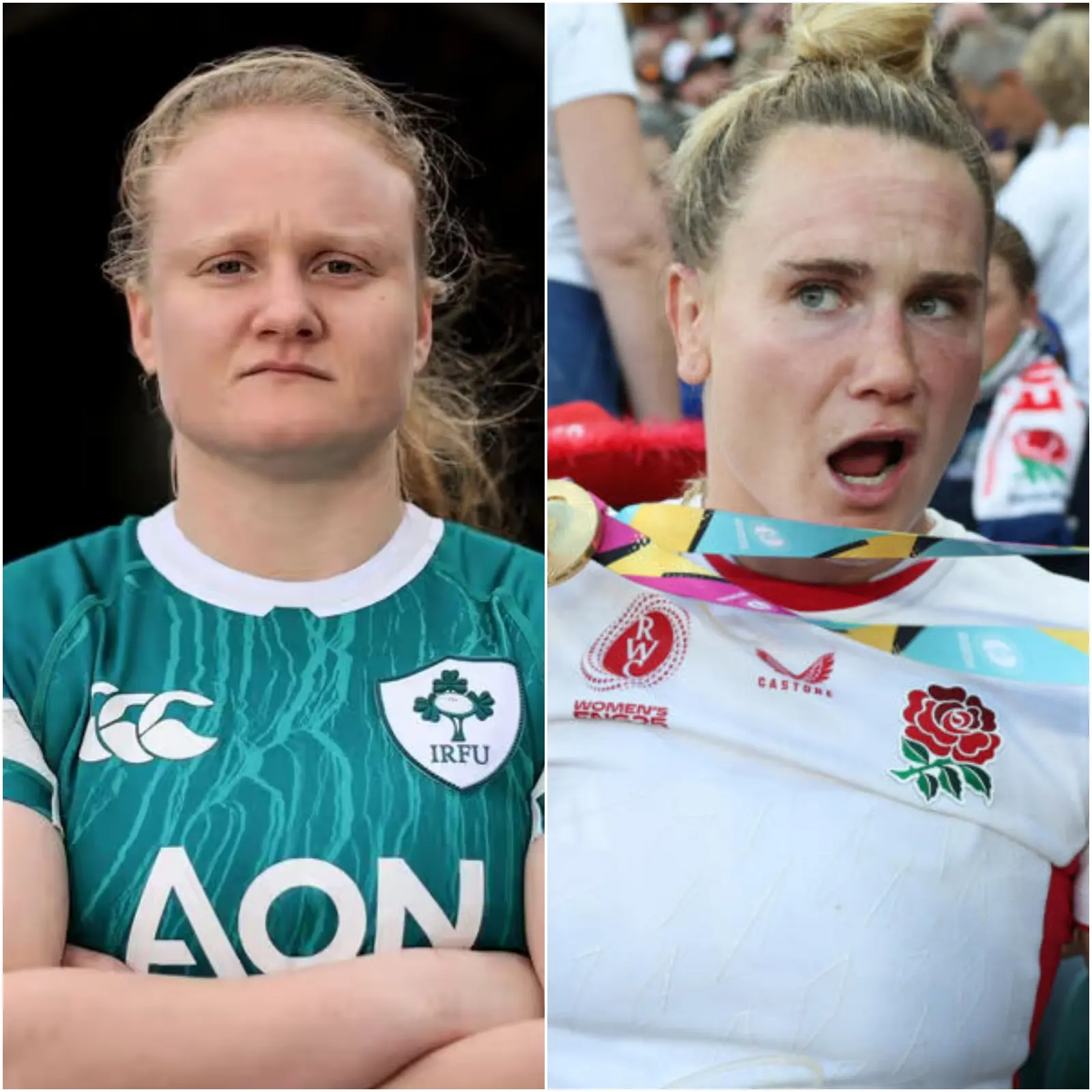 Cover Image for Just 10 minutes ago, immediately after practice before the opening match of the Guinness Women’s Six Nations 2026, Aoife Wafer caused controversy in a pre-match interview when asked about comparing herself to Megan Jones.