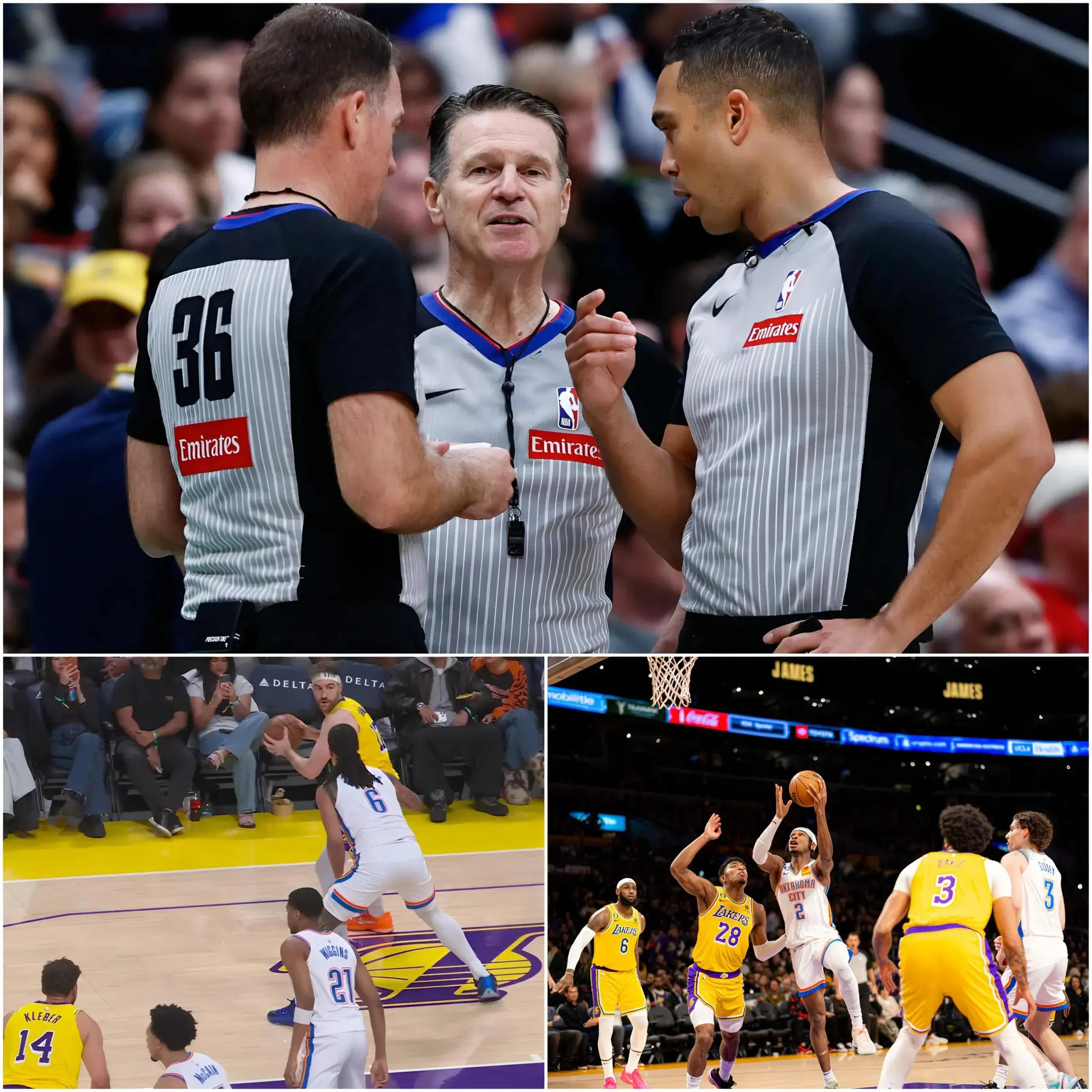 Cover Image for 🛑 The NBA has made a shocking decision following the major game between the Los Angeles Lakers and the Oklahoma City Thunder.