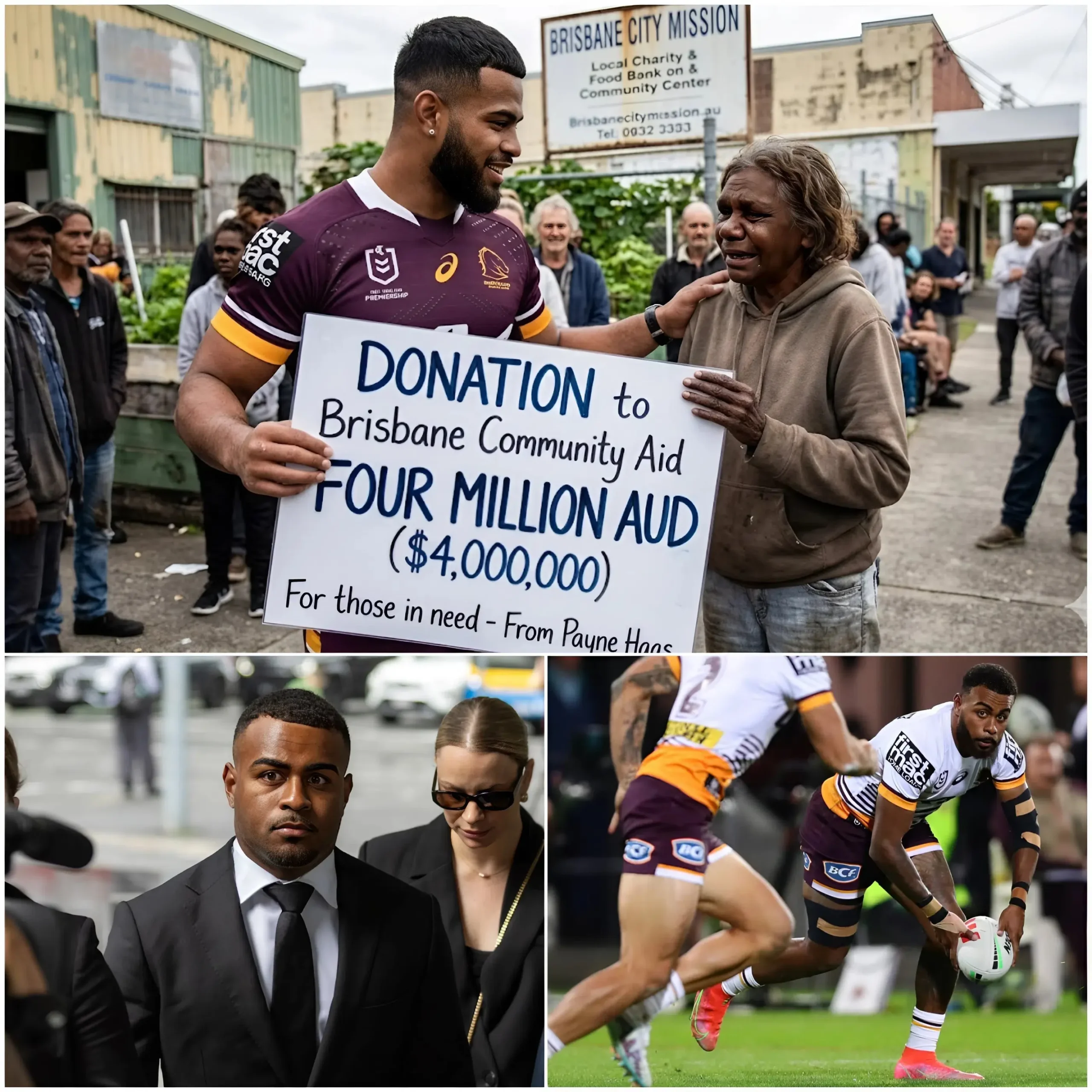 Cover Image for Ezra Mam has pledged to donate $4 million during the recent Thanksgiving to support struggling families in the city of Brisbane — and the emotional childhood story behind that decision has left the entire Brisbane Broncos fan community deeply moved, with many brought to tears…