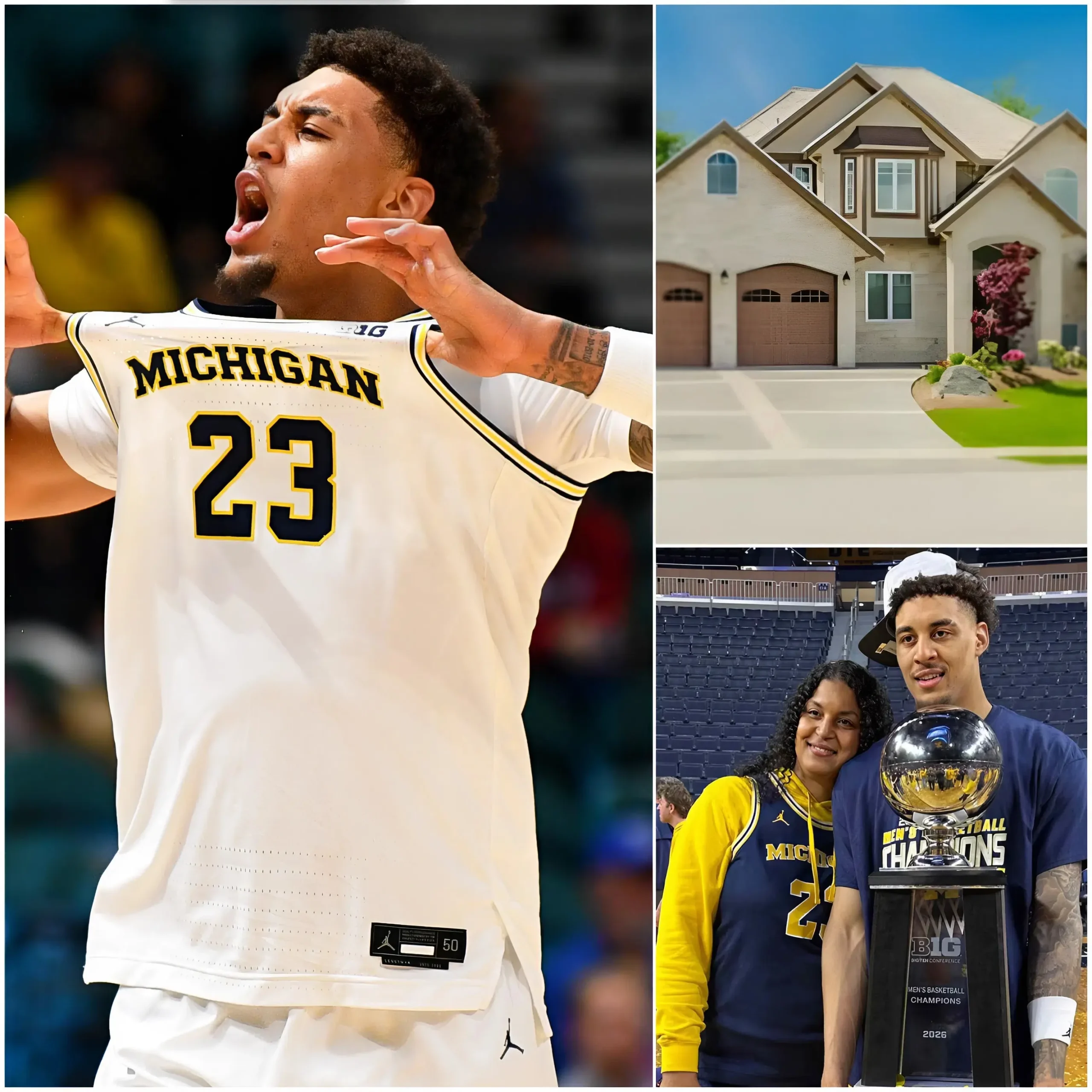Cover Image for GOOD NEWS — Michigan Wolverines star Yaxel Lendeborg has just surprised the entire NCAA basketball world with a deeply emotional family gesture.