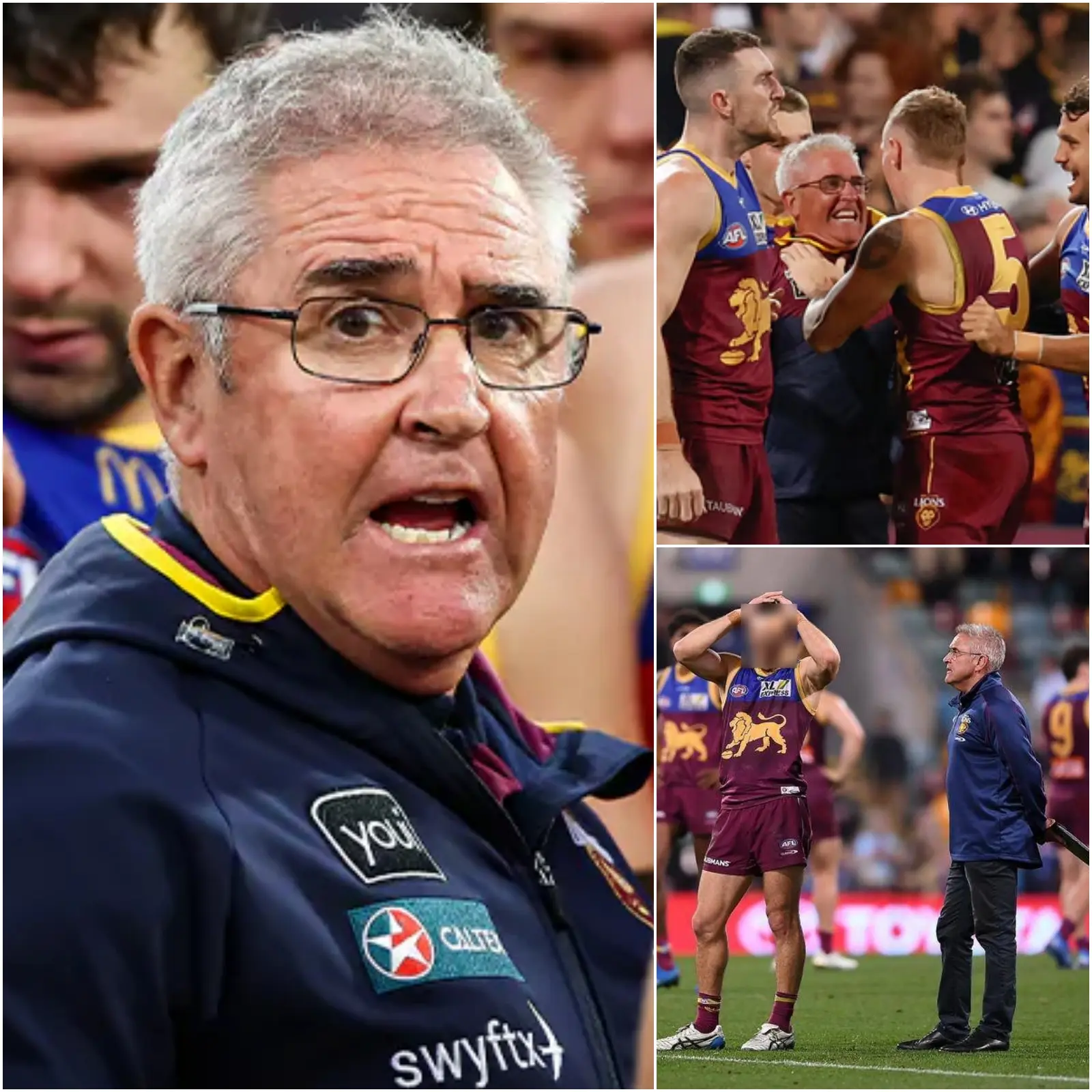 Cover Image for 🚨 “If he doesn’t like it, then stop, don’t think you’re that important!” — Head coach Chris Fagan bluntly issued an ultimatum to a Brisbane Lions player amid threats of retirement