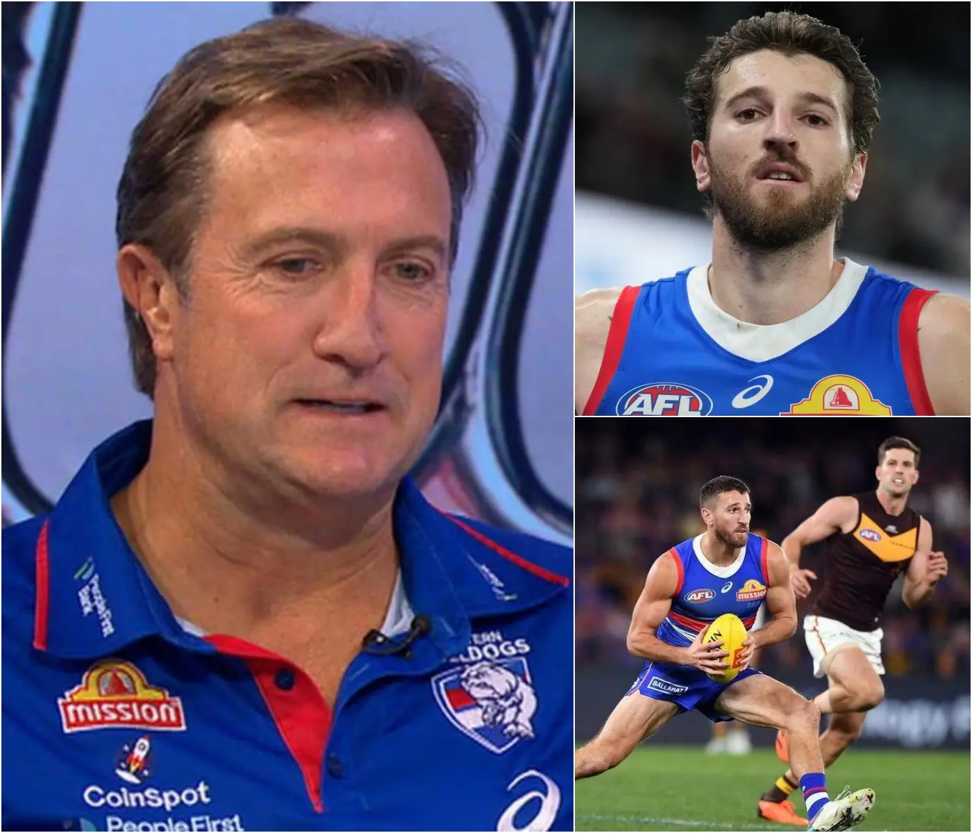 Cover Image for SAD NEWS: Before the match between Hawthorn and Western Bulldogs began, head coach Luke Beveridge caused fans to worry and pray when he announced the health status of player Marcus Bontempelli, who had to leave the field just before the game and is currently… READ MORE BELOW 👇👇