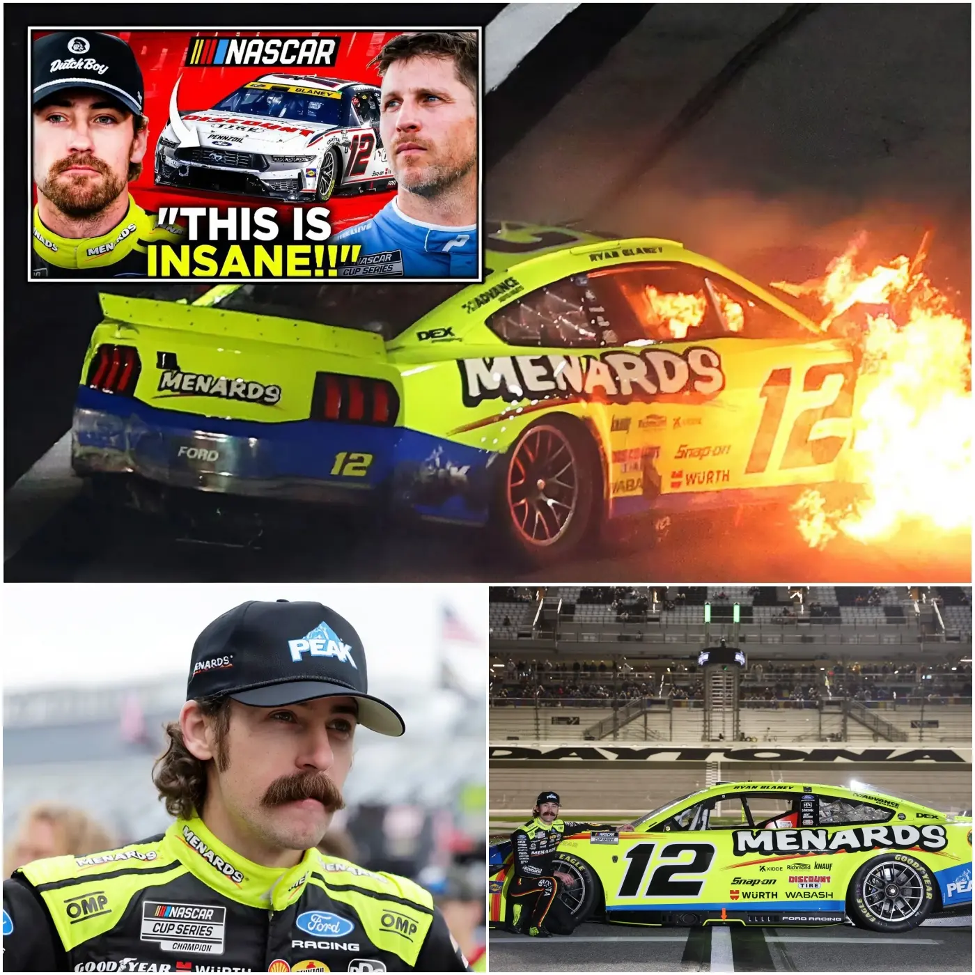 Cover Image for HOT NEWS🛑 Ryan Blaney DESTROYS Hamlin After INSANE Incident! *MUST SEE!!*👇