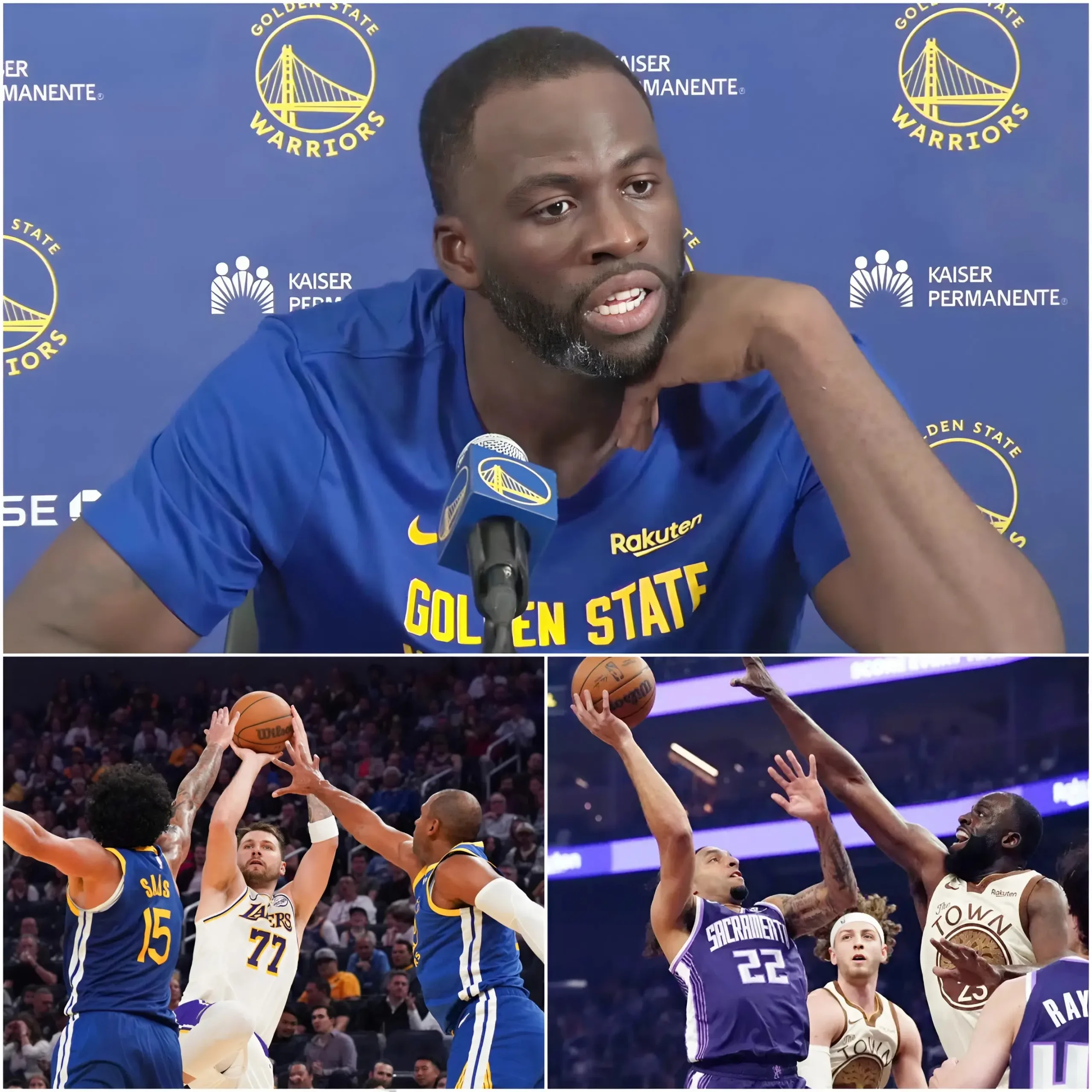 Cover Image for 🏀 BREAKING NEWS‼️ “Personally, I’d advise their fans not to watch this game, because they won’t believe what’s going to happen tomorrow,” — Draymond Green predicts which team will come out on top in the upcoming matchup between the Los Angeles Lakers and the Golden State Warriors.
