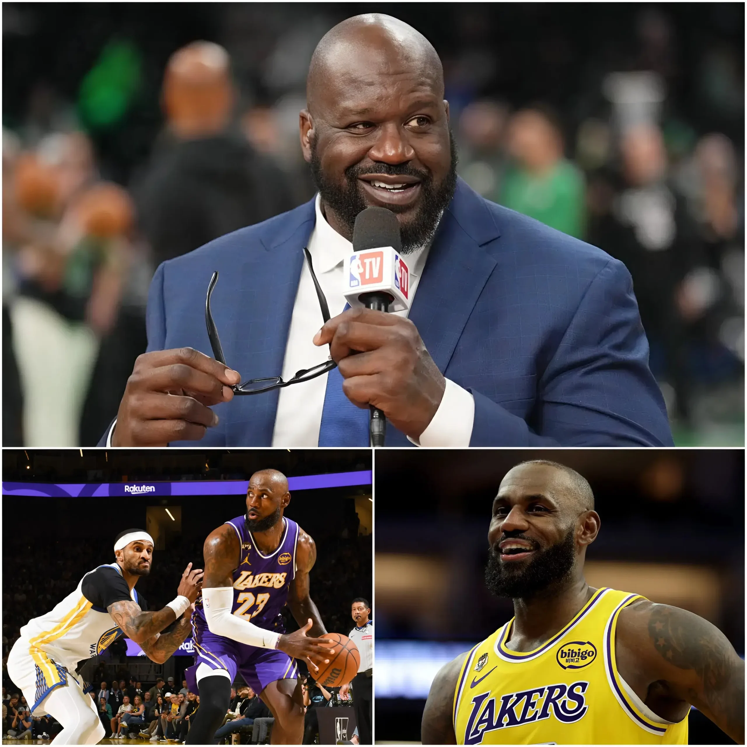Cover Image for 🏀 JUST 9 MINUTES AGO: Legend Shaquille O’Neal broke his silence with a powerful statement, speaking out about LeBron James after the tense game against the Golden State Warriors.