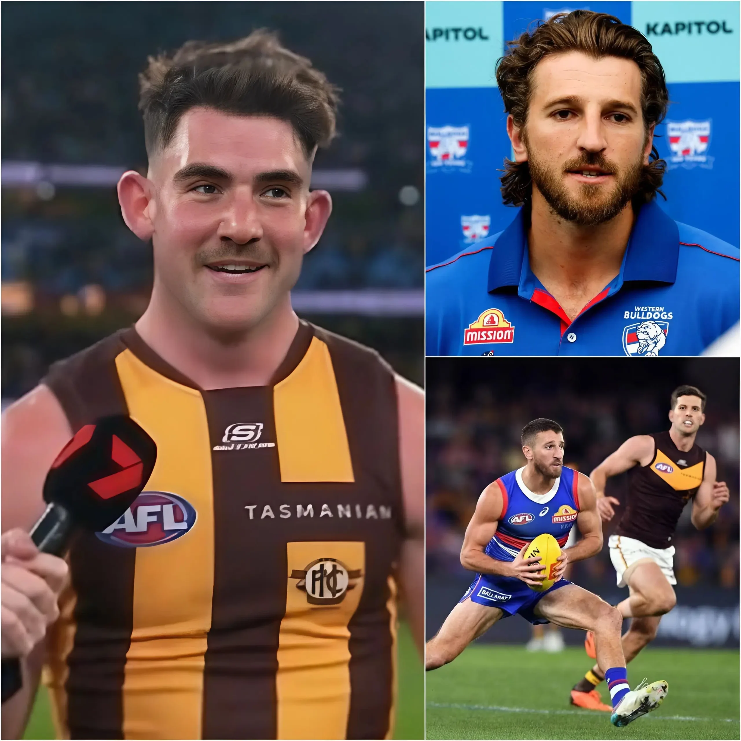 Cover Image for BREAKING NEWS 10 MINUTES AGO: Hawthorn captain Jai Newcombe issued a bold warning: “Western Bulldogs fans, hold onto your seats — Adelaide Oval will shake violently that day, and people will leave in tears.”